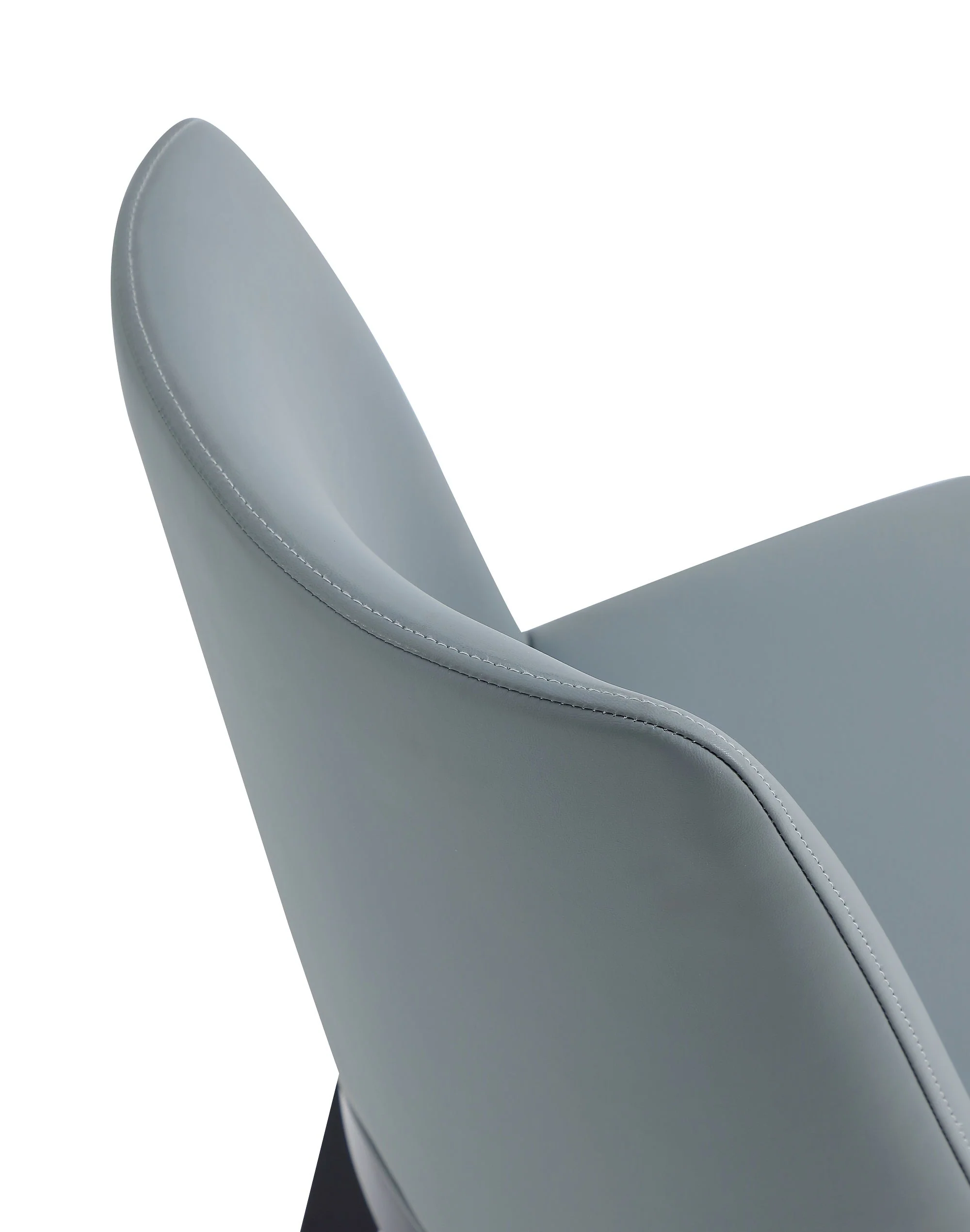 Gansevoort Faux Leather Dining Chair in Pewter (set of 2) - Image 10
