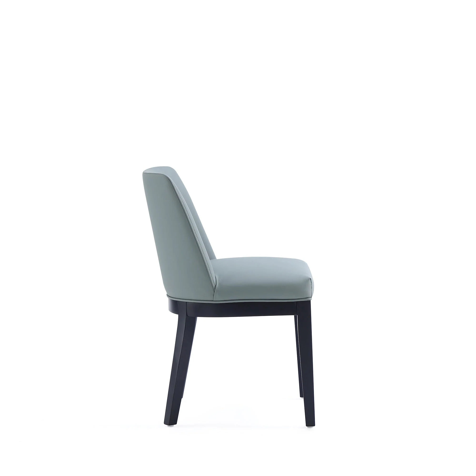 Gansevoort Faux Leather Dining Chair in Pewter (set of 2) - Image 5
