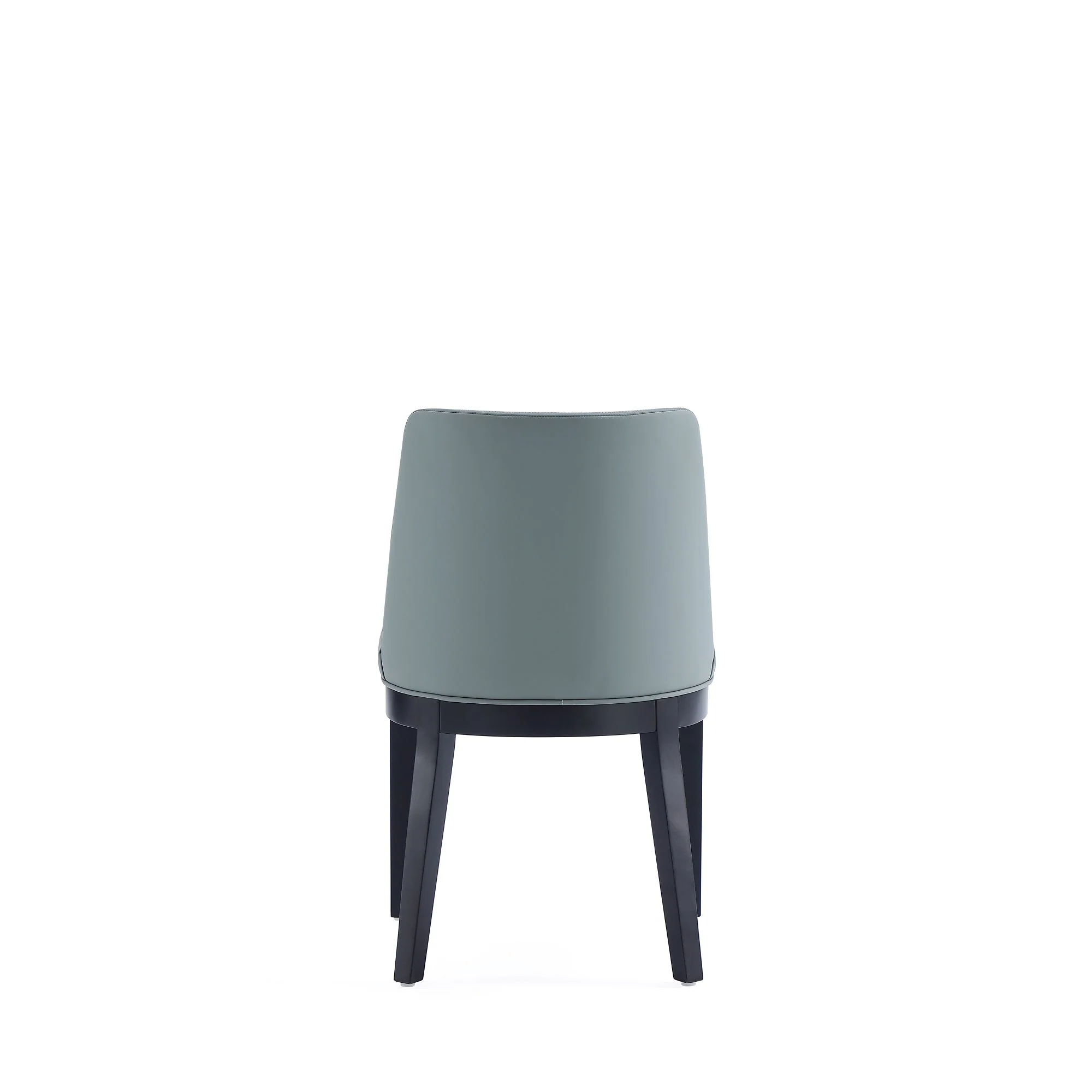 Gansevoort Faux Leather Dining Chair in Pewter (set of 2) - Image 7