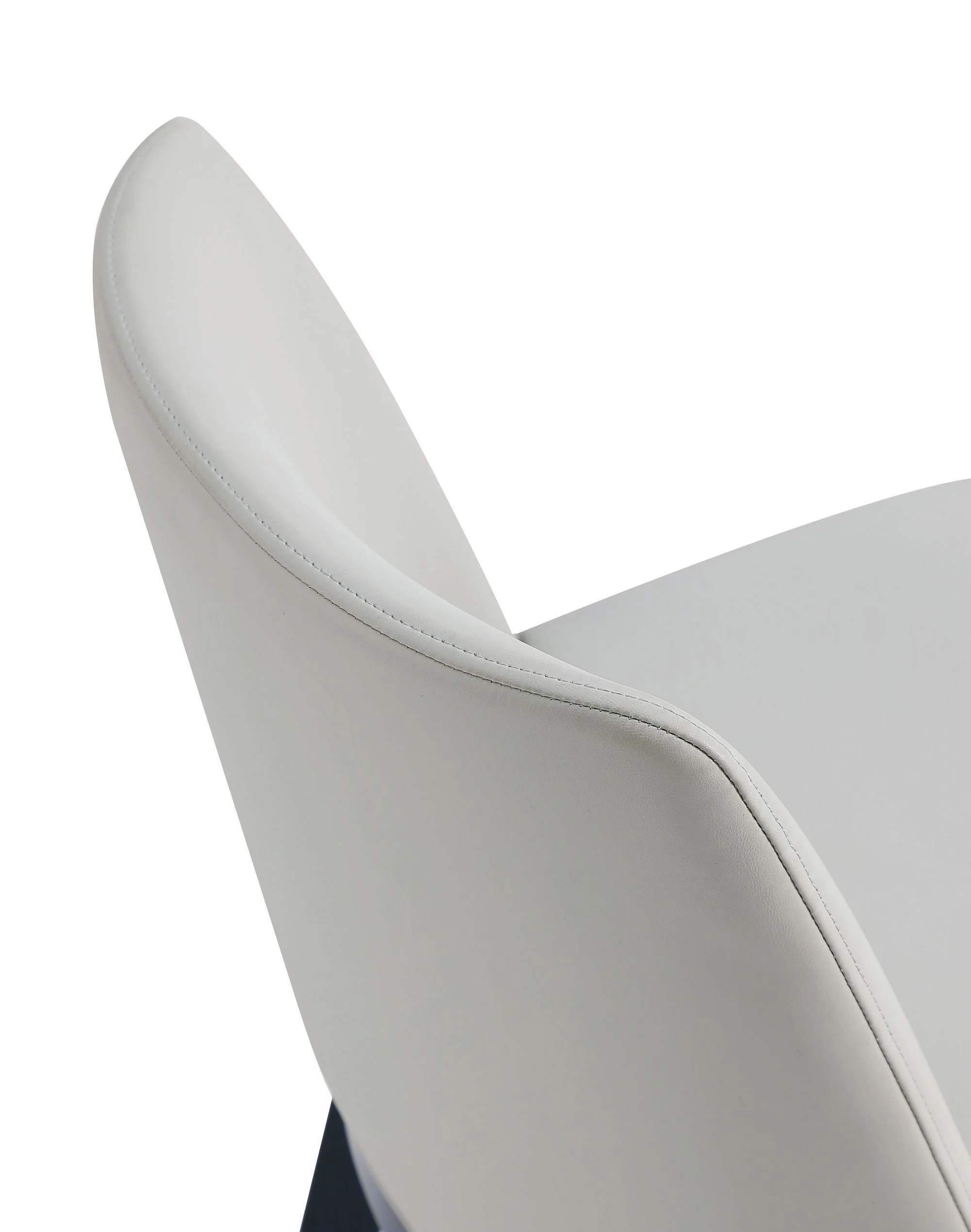 Gansevoort Faux Leather Dining Chair in Stone Grey (set of 4) - Image 10