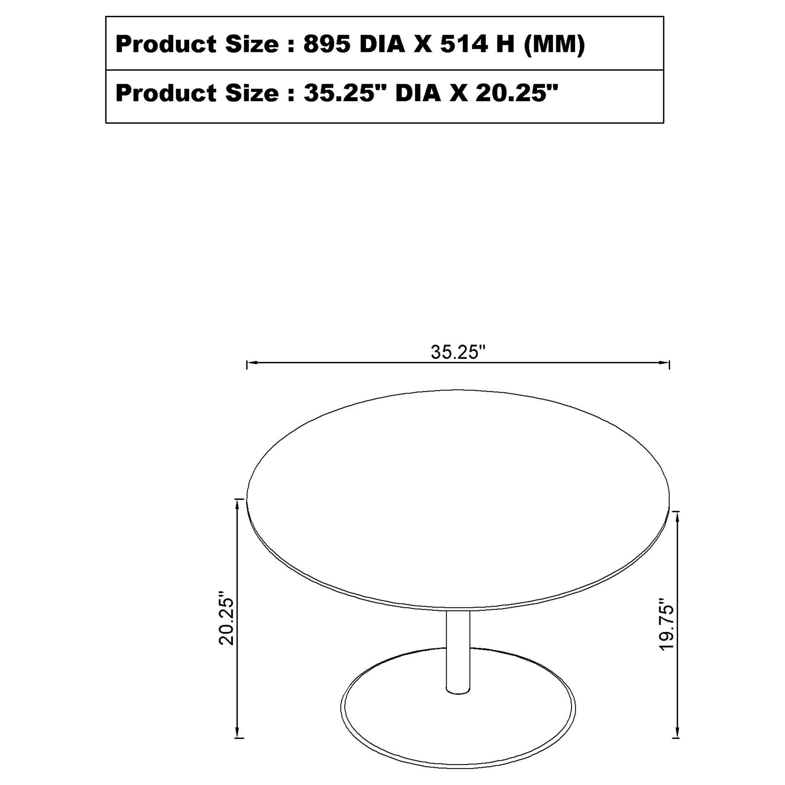Ganso Black 2-Piece Round Glass Top Coffee and End Table Set - Image 6