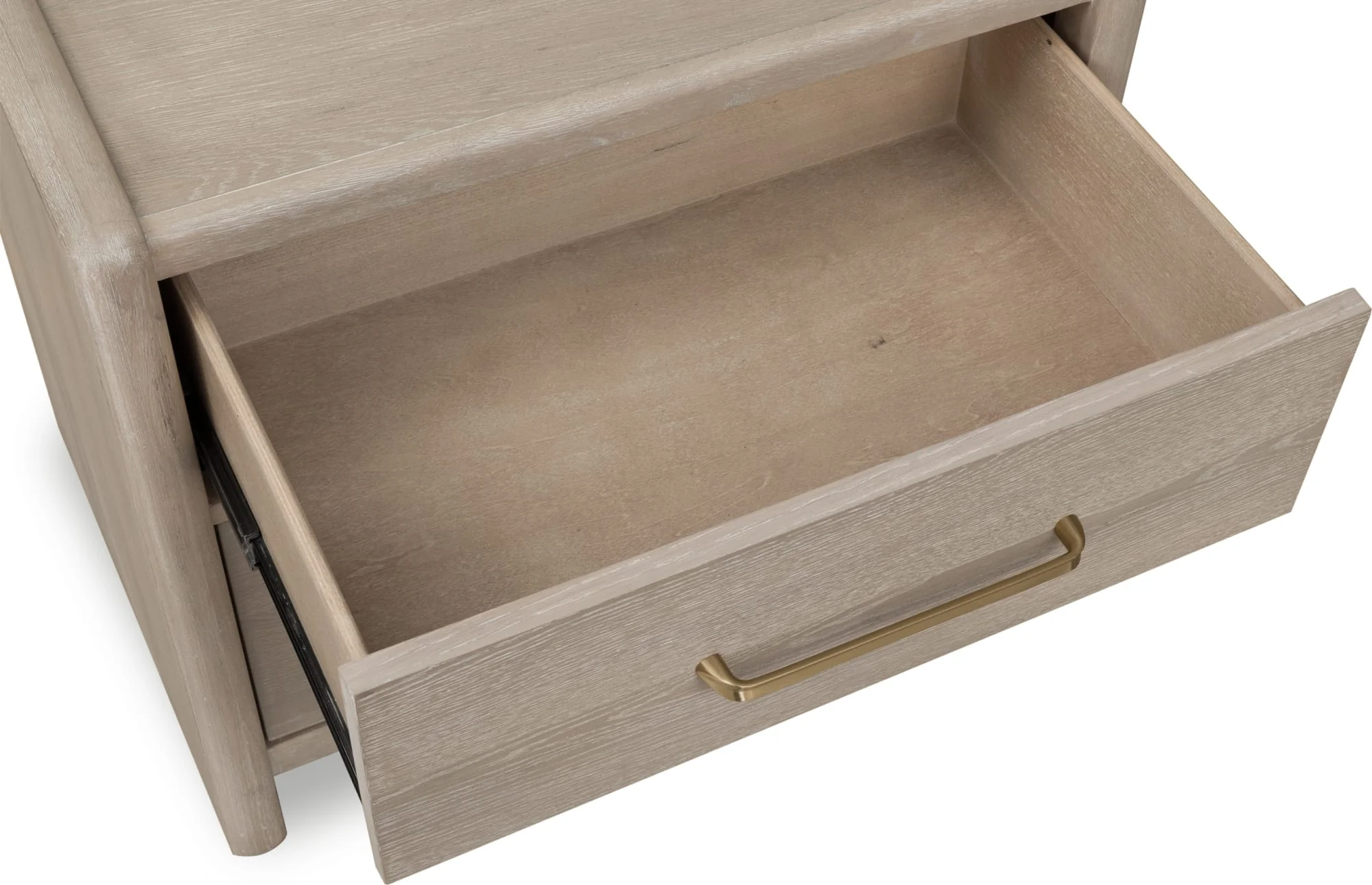 Gardenia Chai Two Drawer Oak Wood Nightstand - Image 6