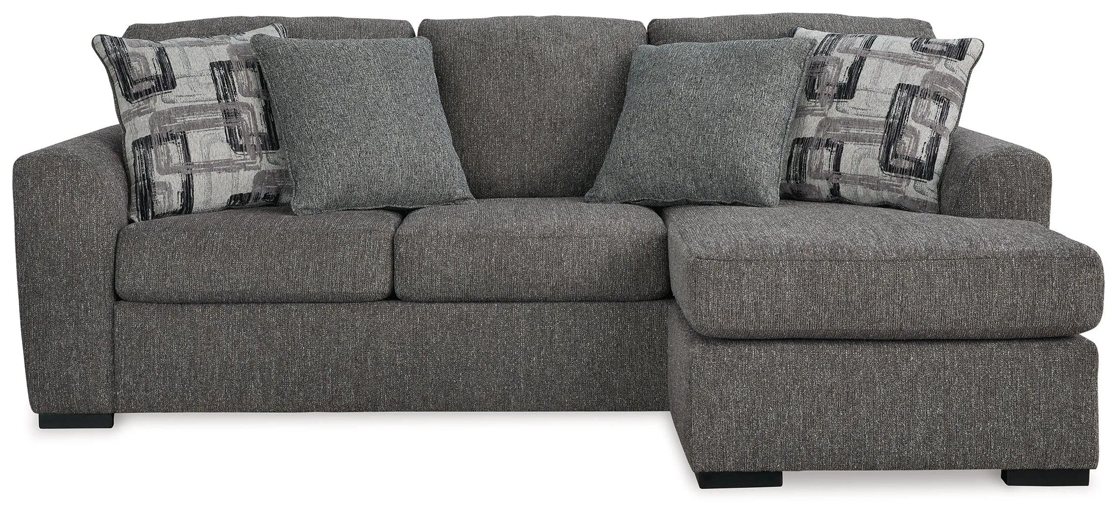 Gardiner Pewter Reversible Sofa Chaise - Image 3