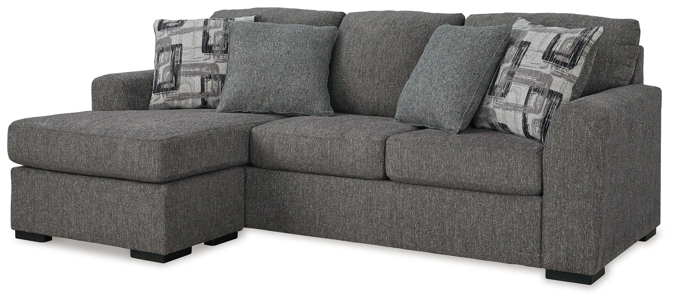 Gardiner Pewter Reversible Sofa Chaise - Image 4