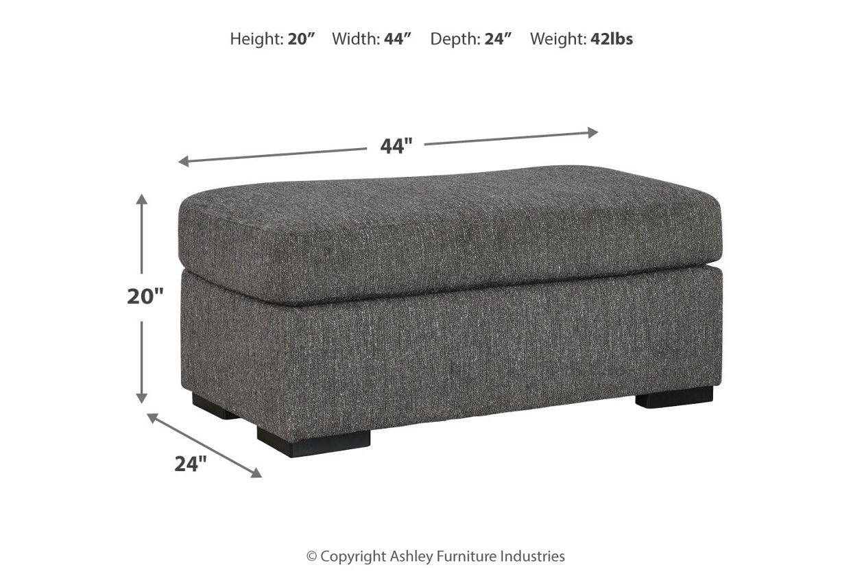 Gardiner Pewter Sofa Chaise and Ottoman - Image 11