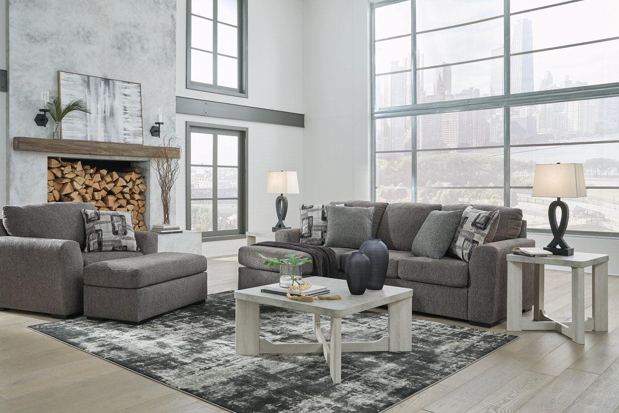 Gardiner Pewter Sofa Chaise and Ottoman - Image 12