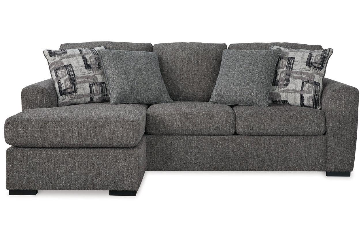 Gardiner Pewter Sofa Chaise and Ottoman - Image 2