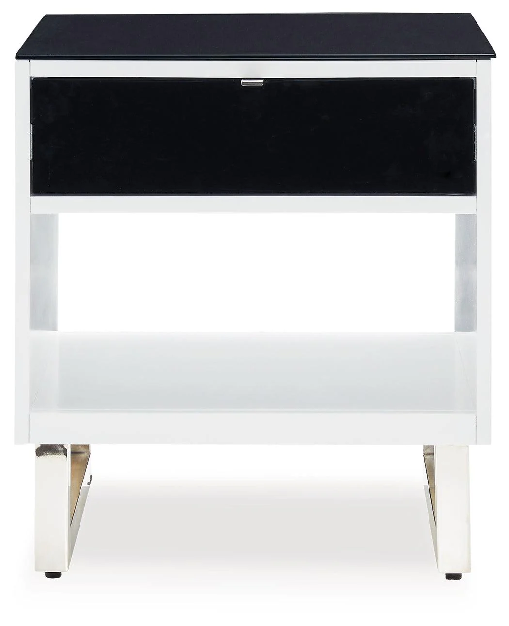 Gardoni White/Black End Table - Image 3