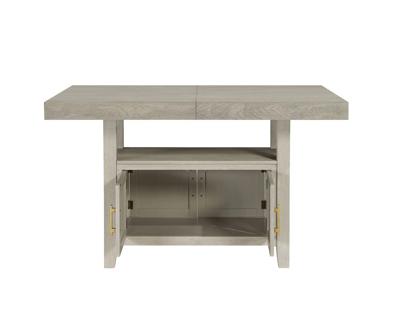 Garland 60-80″ Counter Table with 20″ Leaf, Greige Finish - Image 13