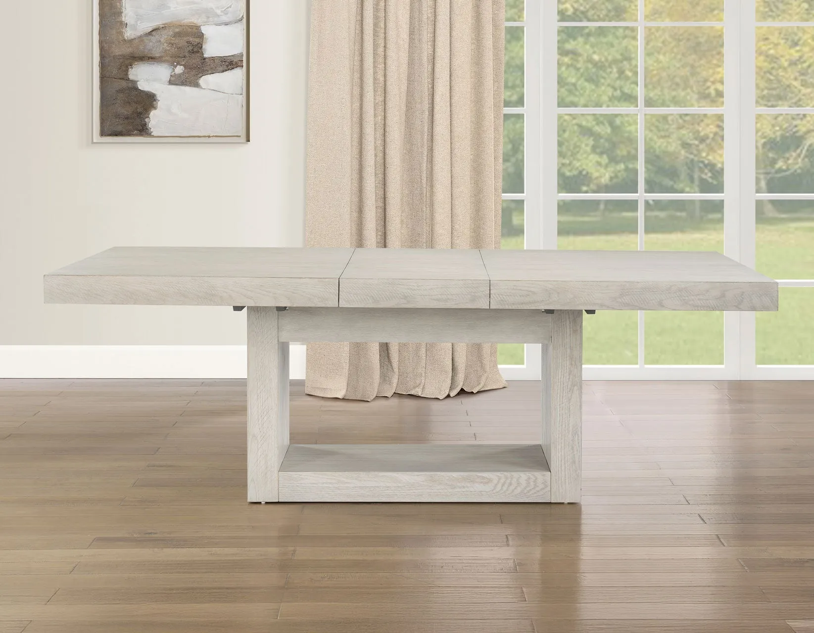 Garland 70-88-inch Table w/18-inch Leaf, Greige Finish - Image 3