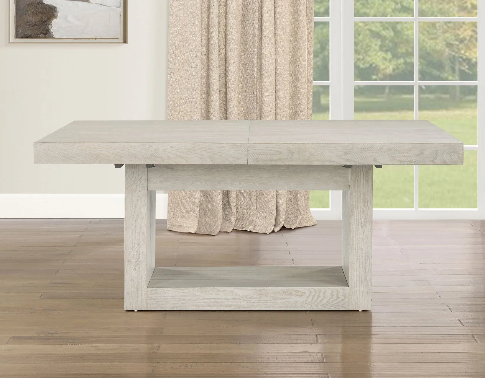 Garland 70-88-inch Table w/18-inch Leaf, Greige Finish - Image 4