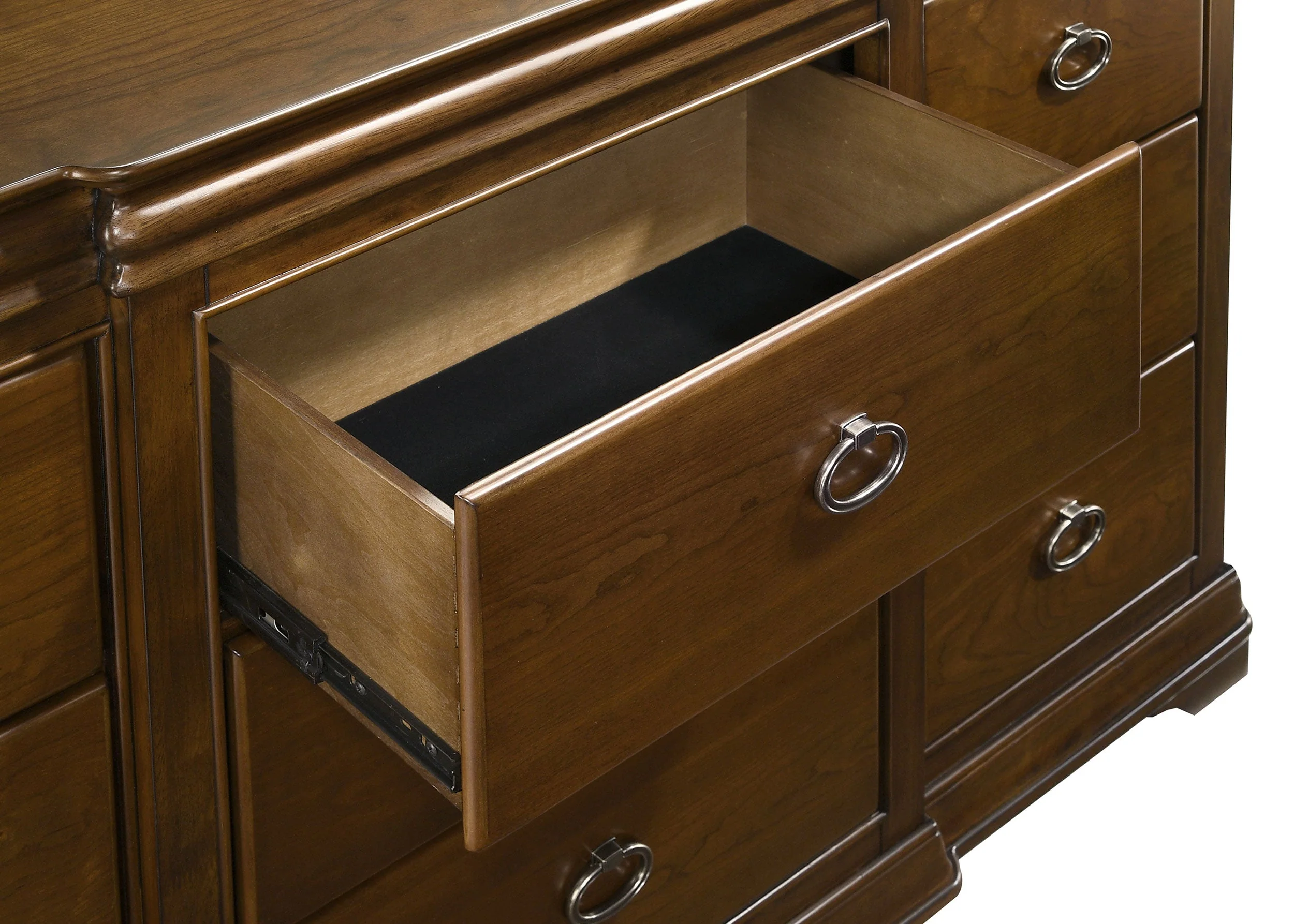 Garland Brown Cherry 11-drawer Bedroom Dresser Cabinet - Image 10