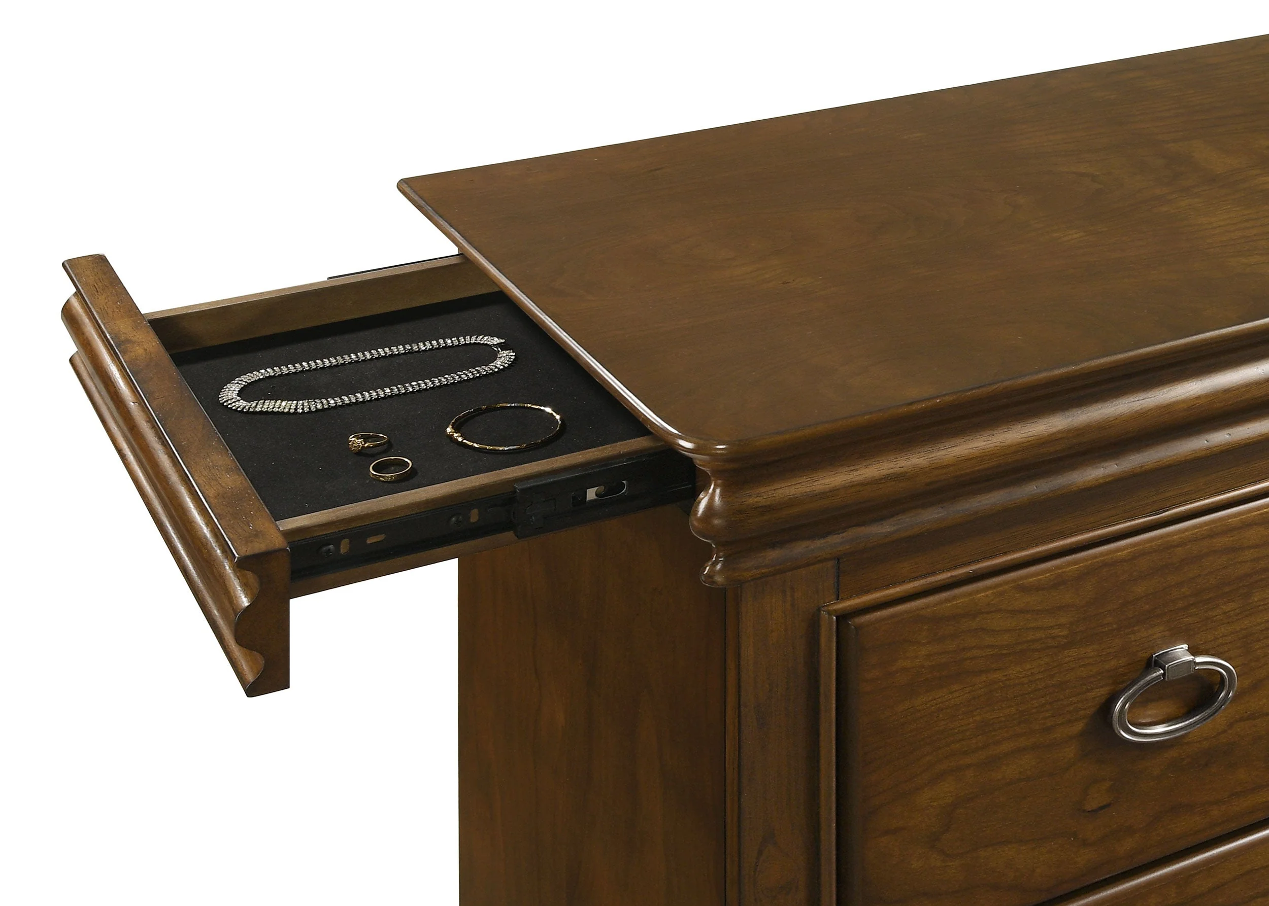 Garland Brown Cherry 11-drawer Bedroom Dresser Cabinet - Image 11