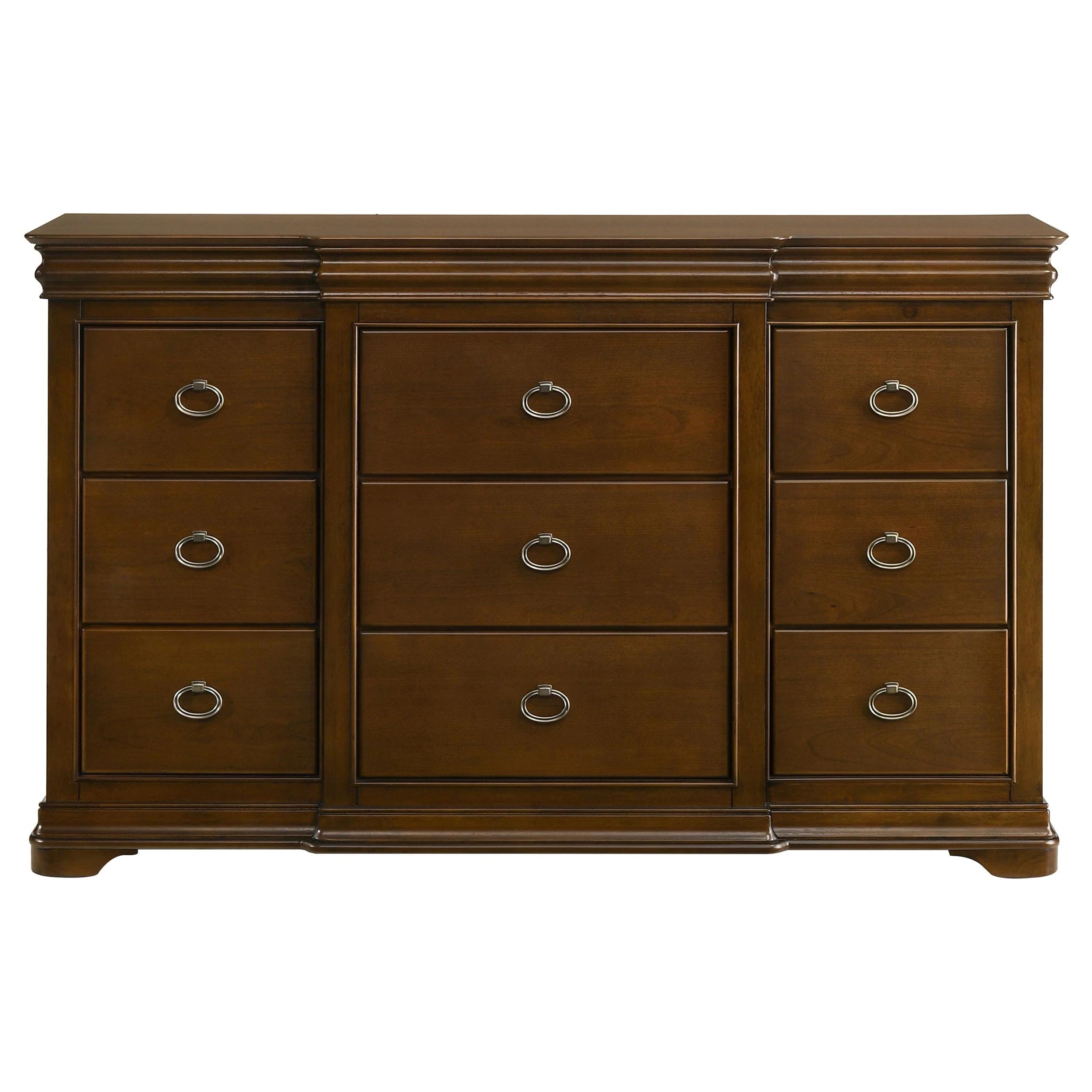 Garland Brown Cherry 11-drawer Bedroom Dresser Cabinet - Image 3
