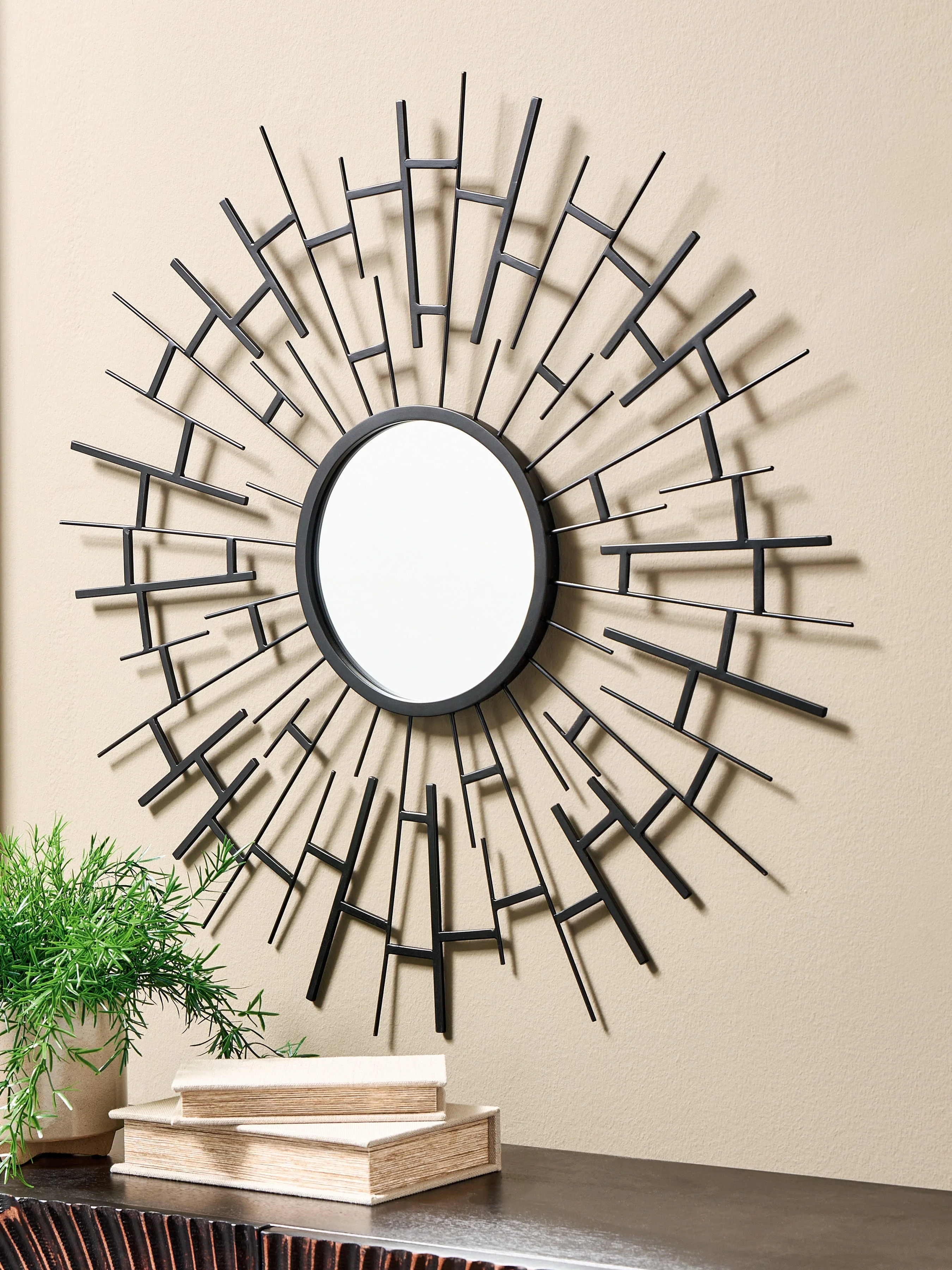 Garrenworth Black Accent Mirror