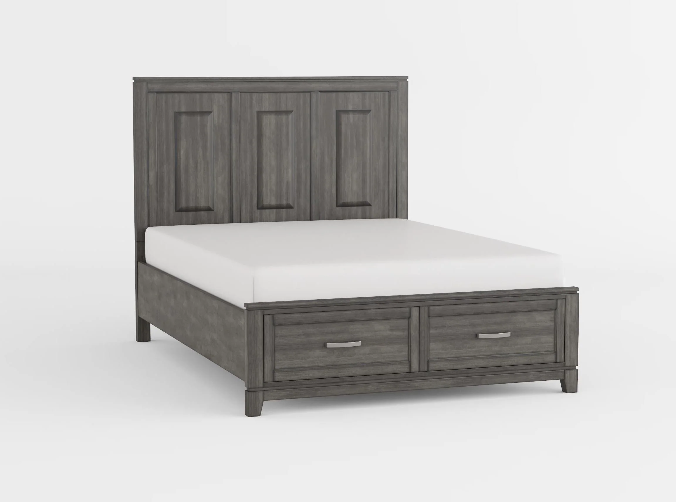 Garretson Gray Californoa King Platform Bed with Footboard Storage - Image 2
