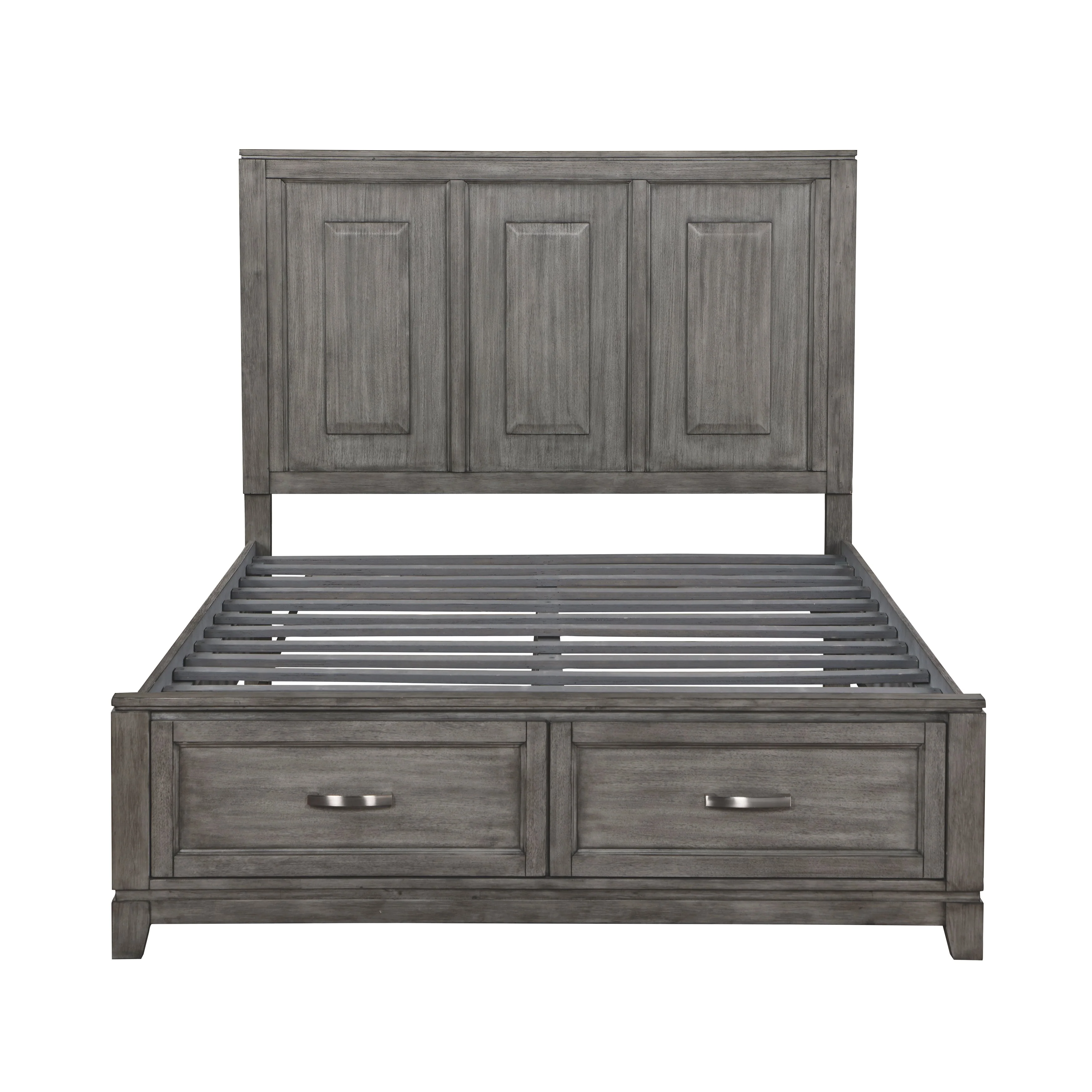 Garretson Gray Queen Storage Platform Bed - Image 3