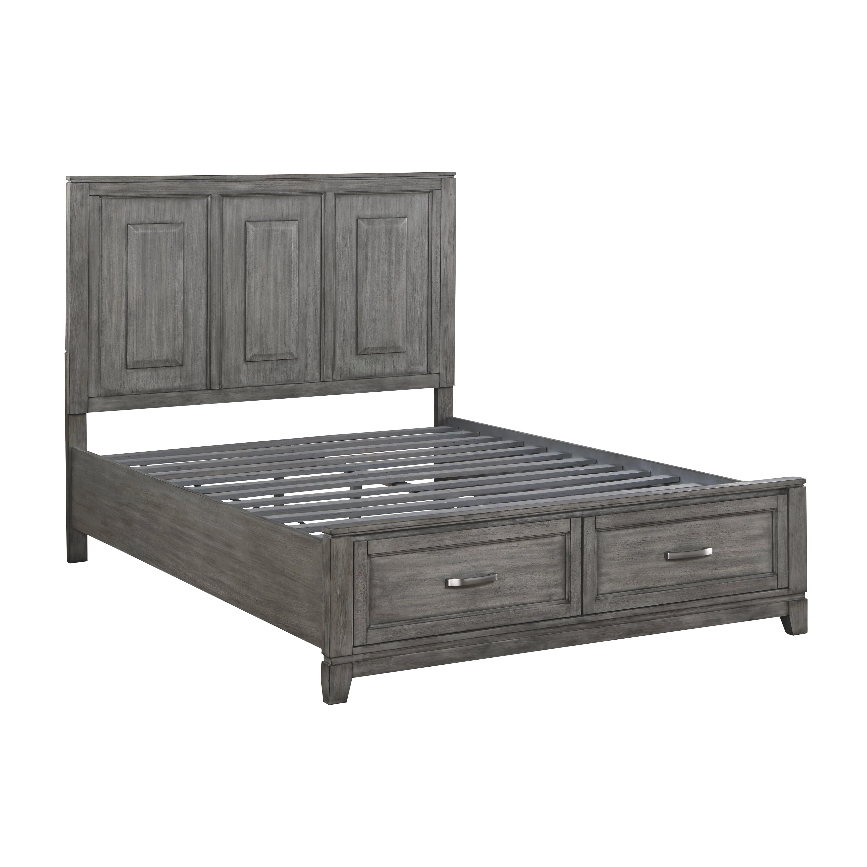 Garretson Gray Queen Storage Platform Bed - Image 4