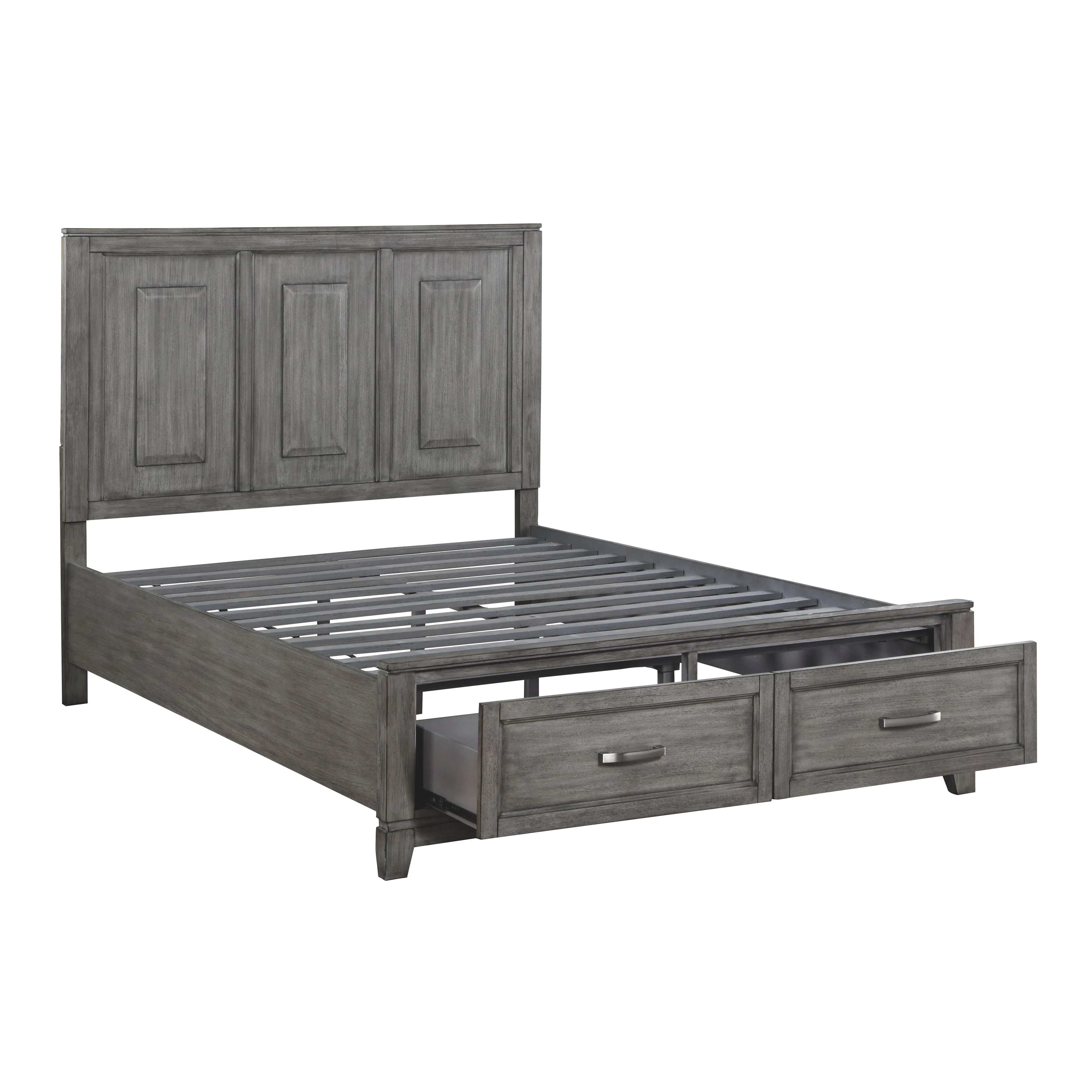 Garretson Gray Queen Storage Platform Bed - Image 5