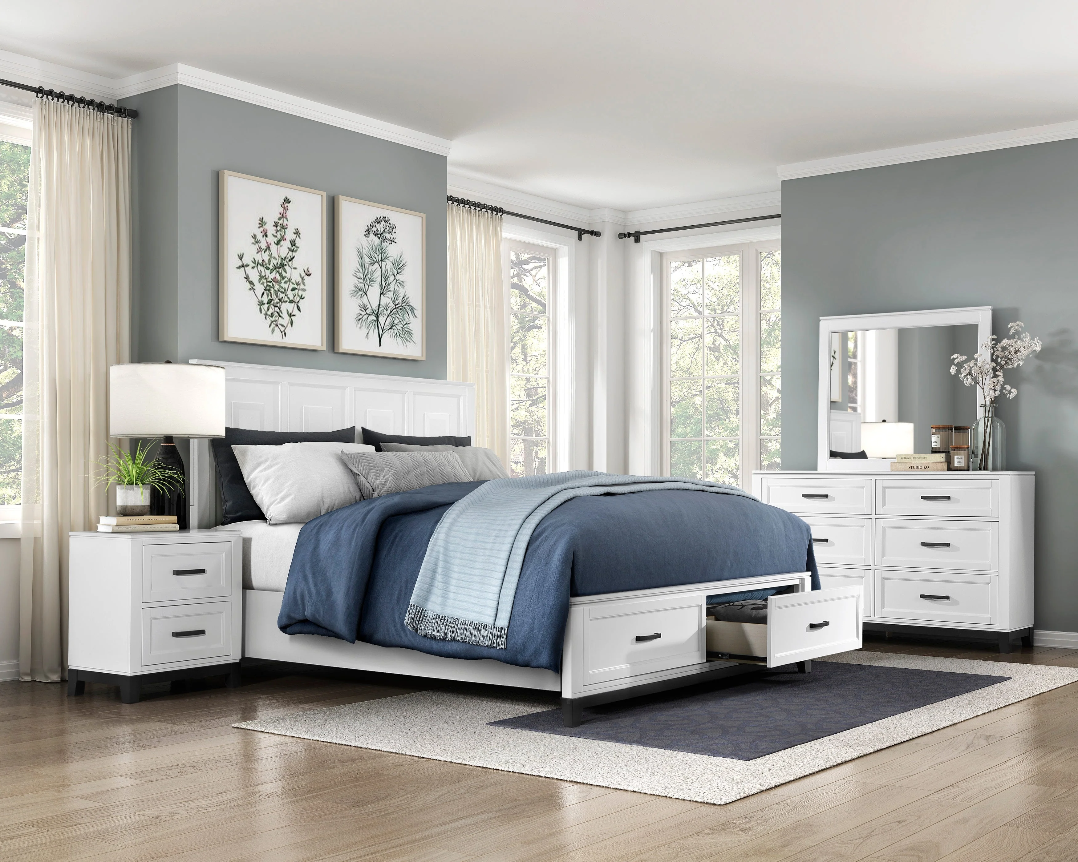Garretson White Dresser - Image 4