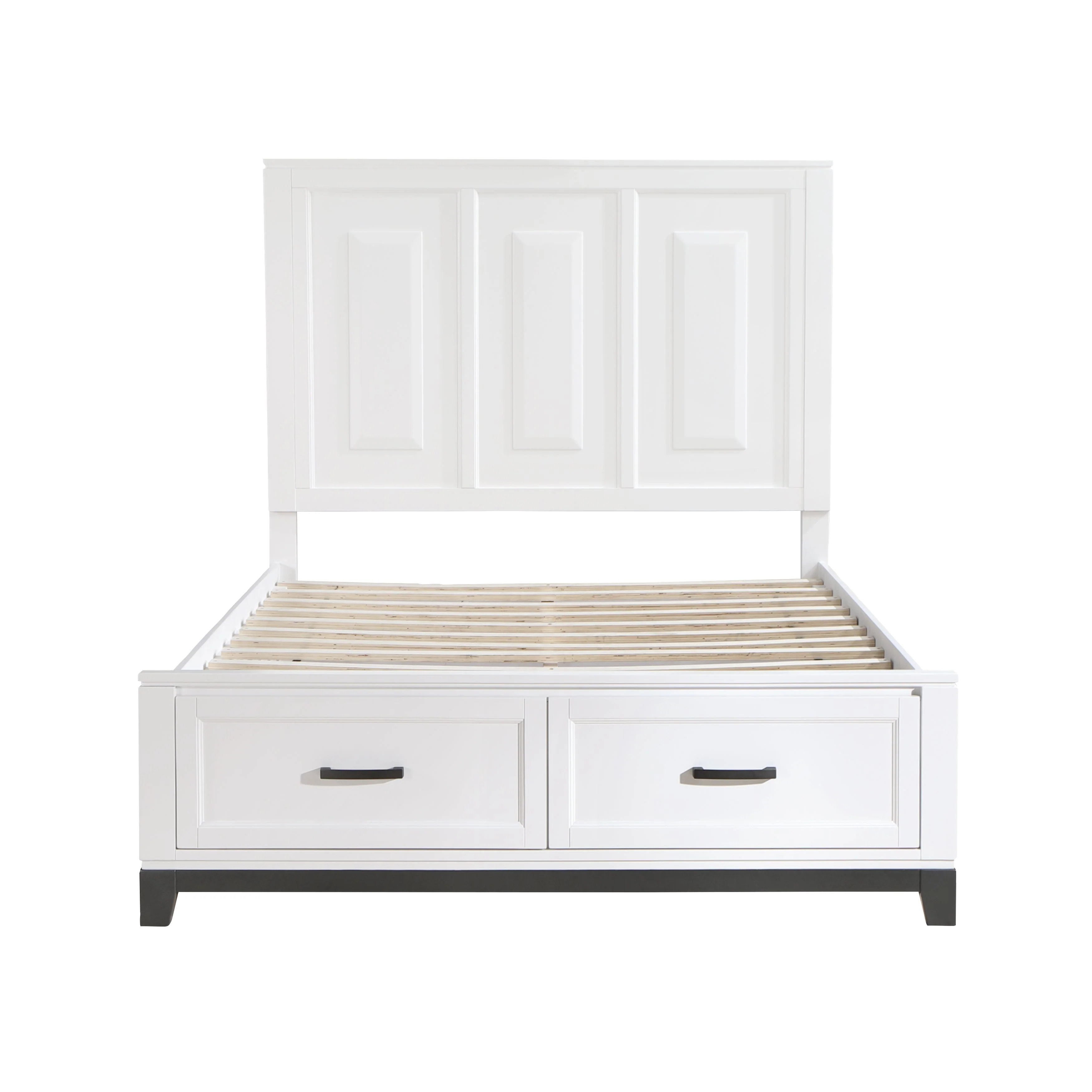 Garretson White Queen Storage Platform Bed - Image 2