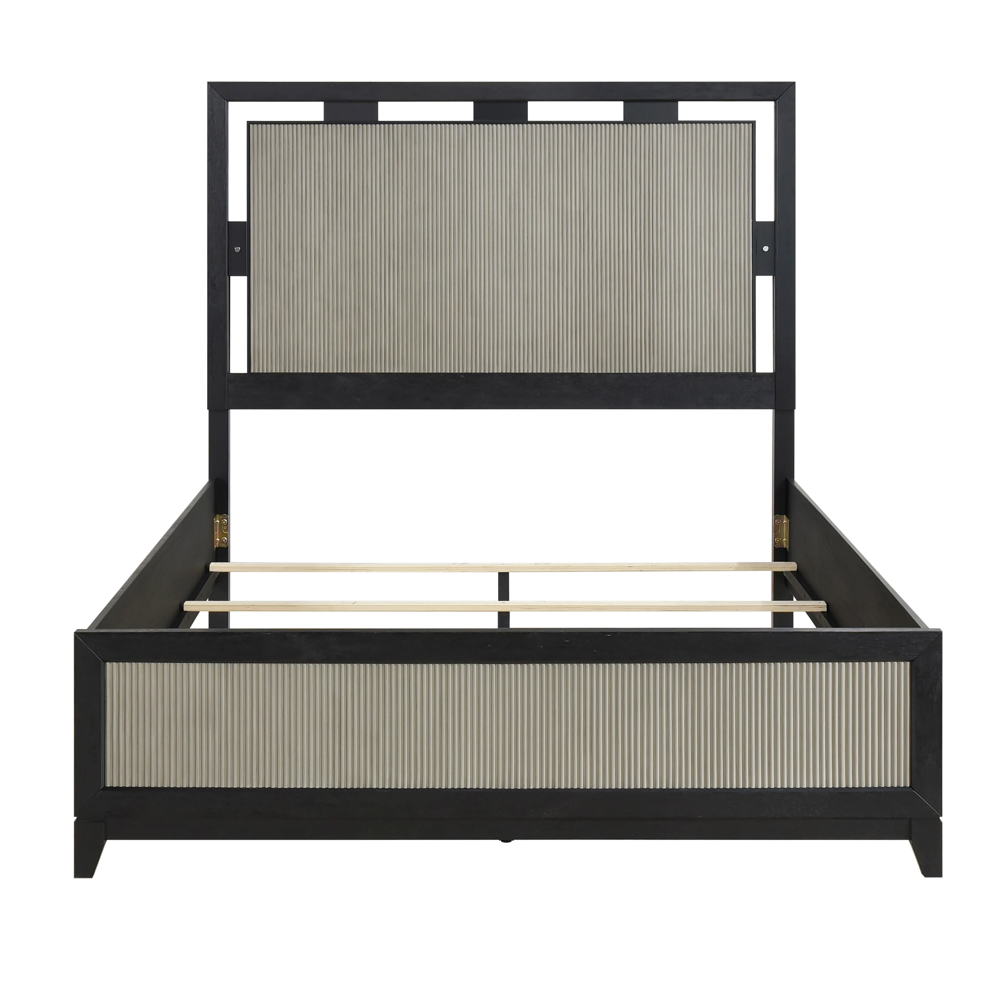 Garrison Charcoal & Gray King LED Panel Bed - Image 7