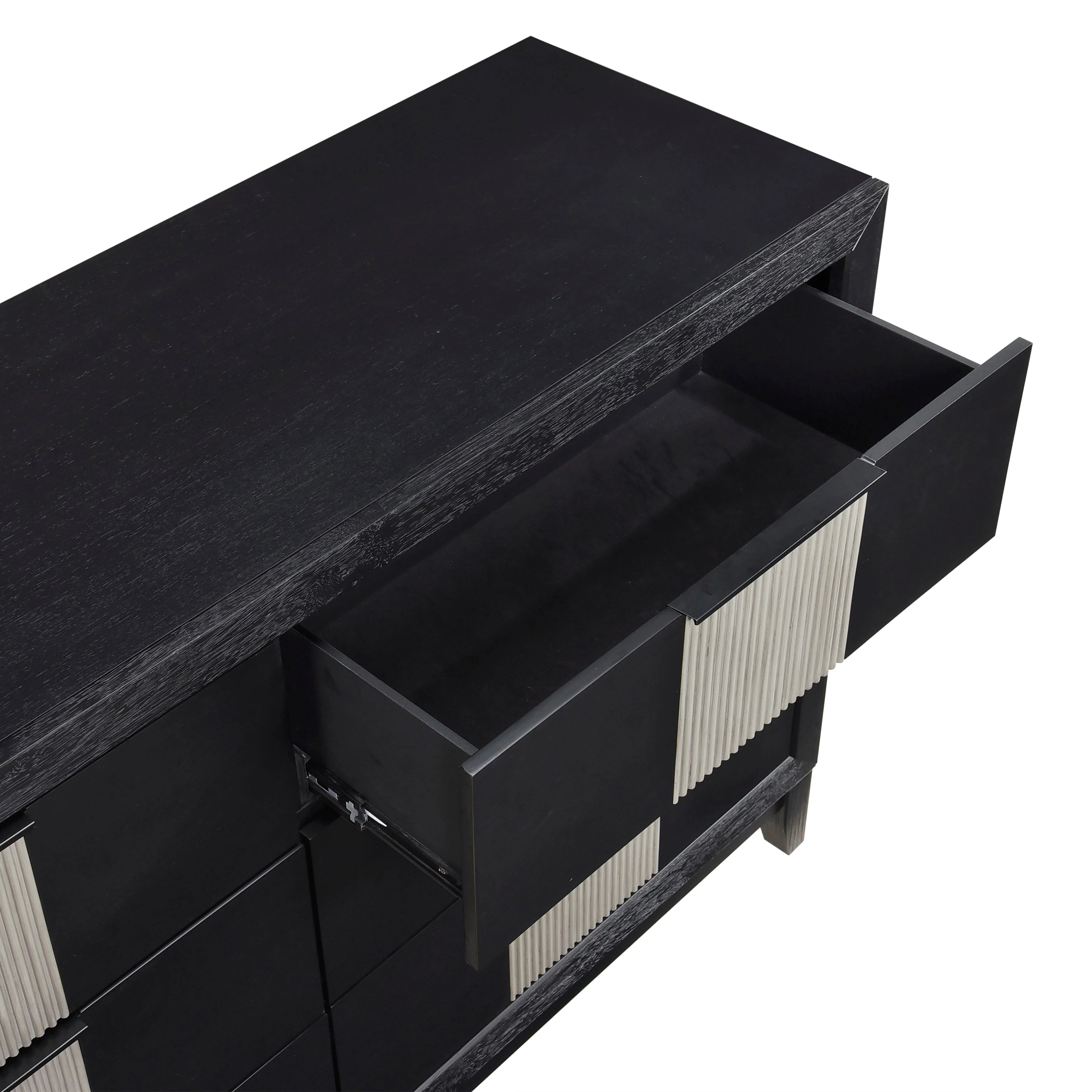 Garrison Charcoal/Gray LED Panel Bedroom Set - Image 17