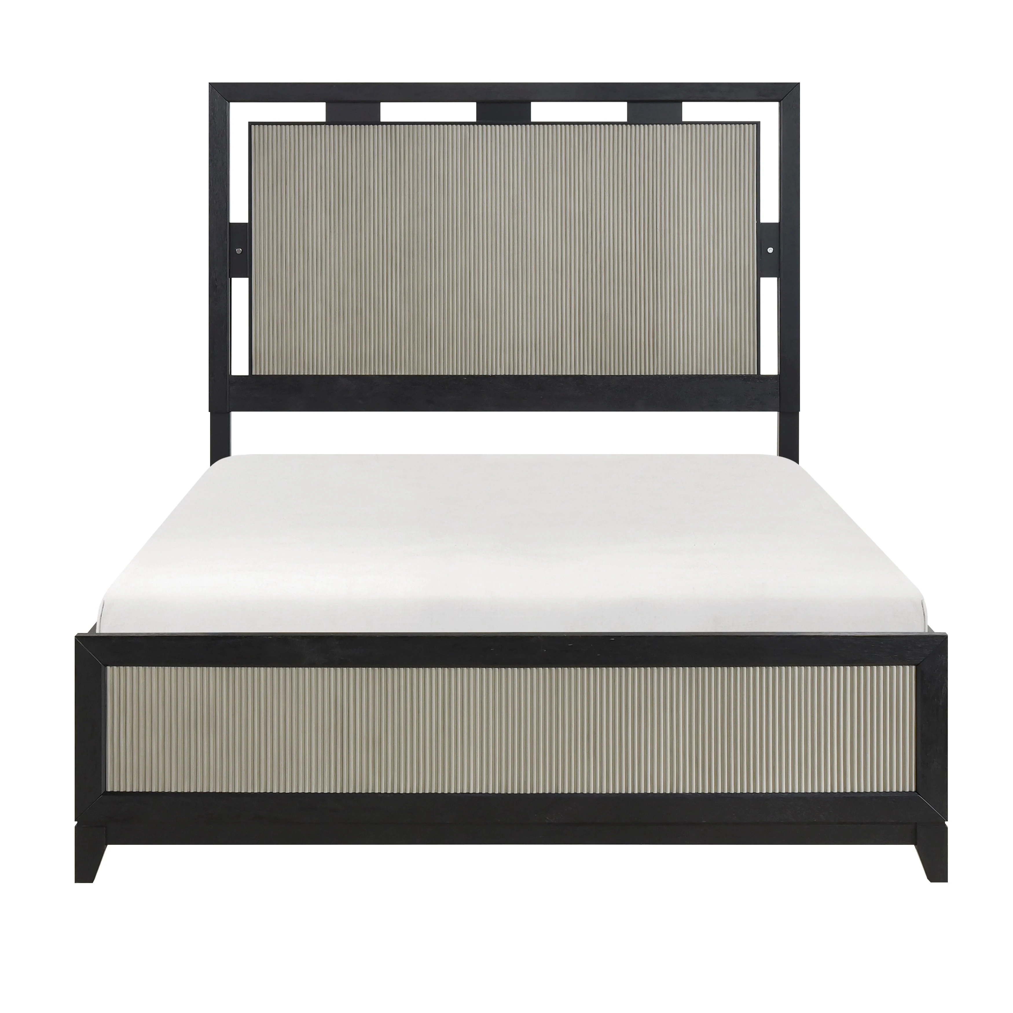 Garrison Charcoal/Gray LED Panel Bedroom Set - Image 2