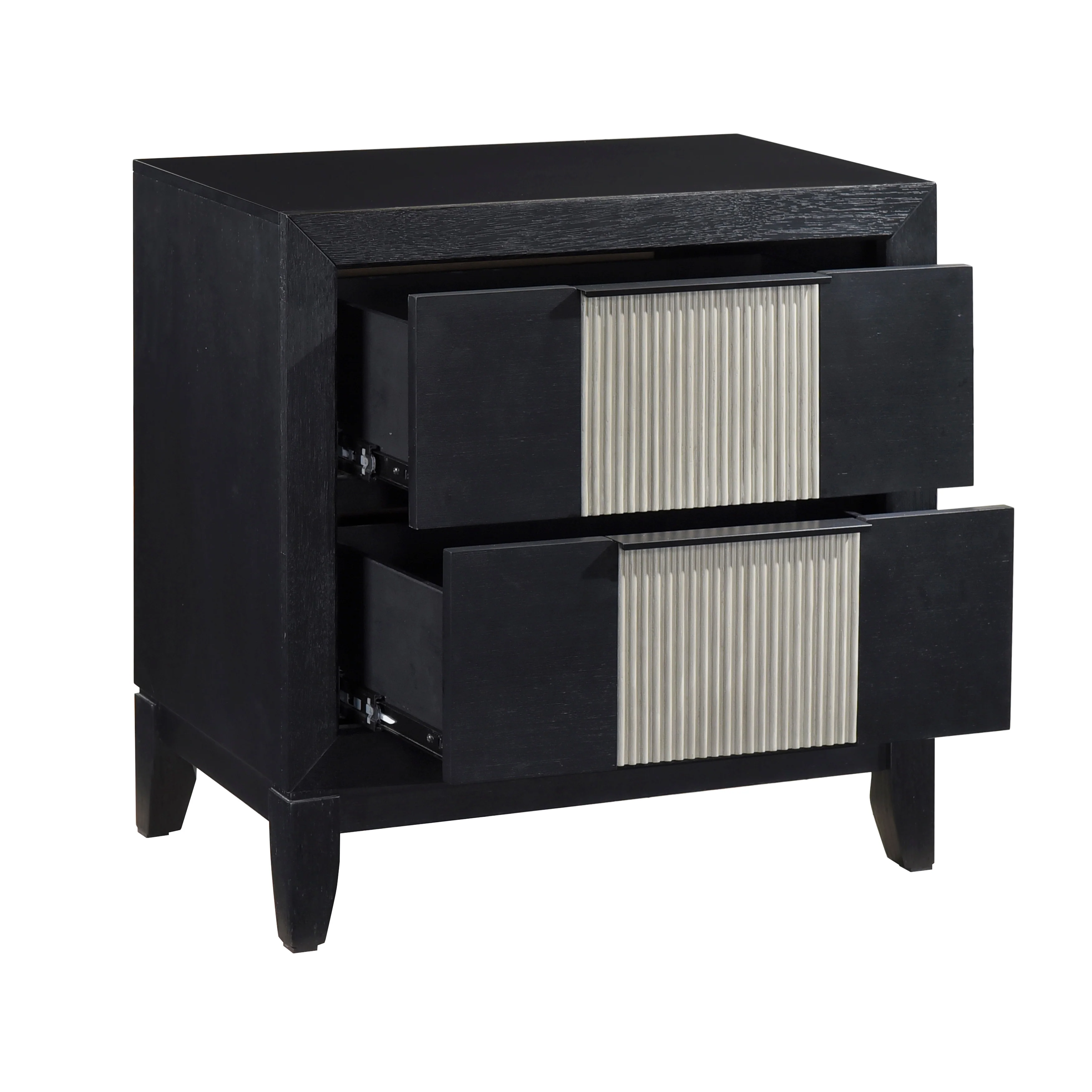 Garrison Charcoal & Gray Nightstand - Image 3