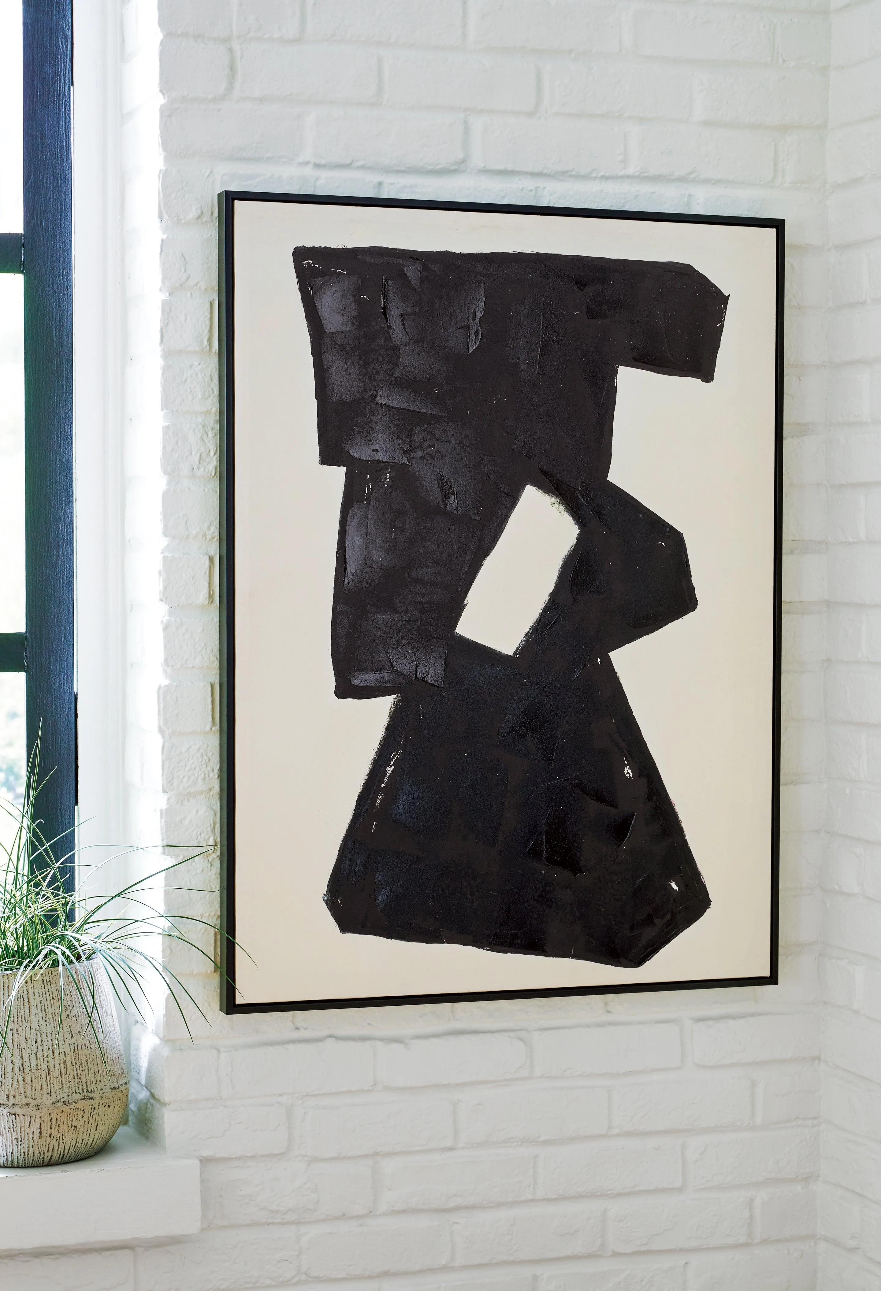 Garviery Black/Cream Wall Art - Image 8
