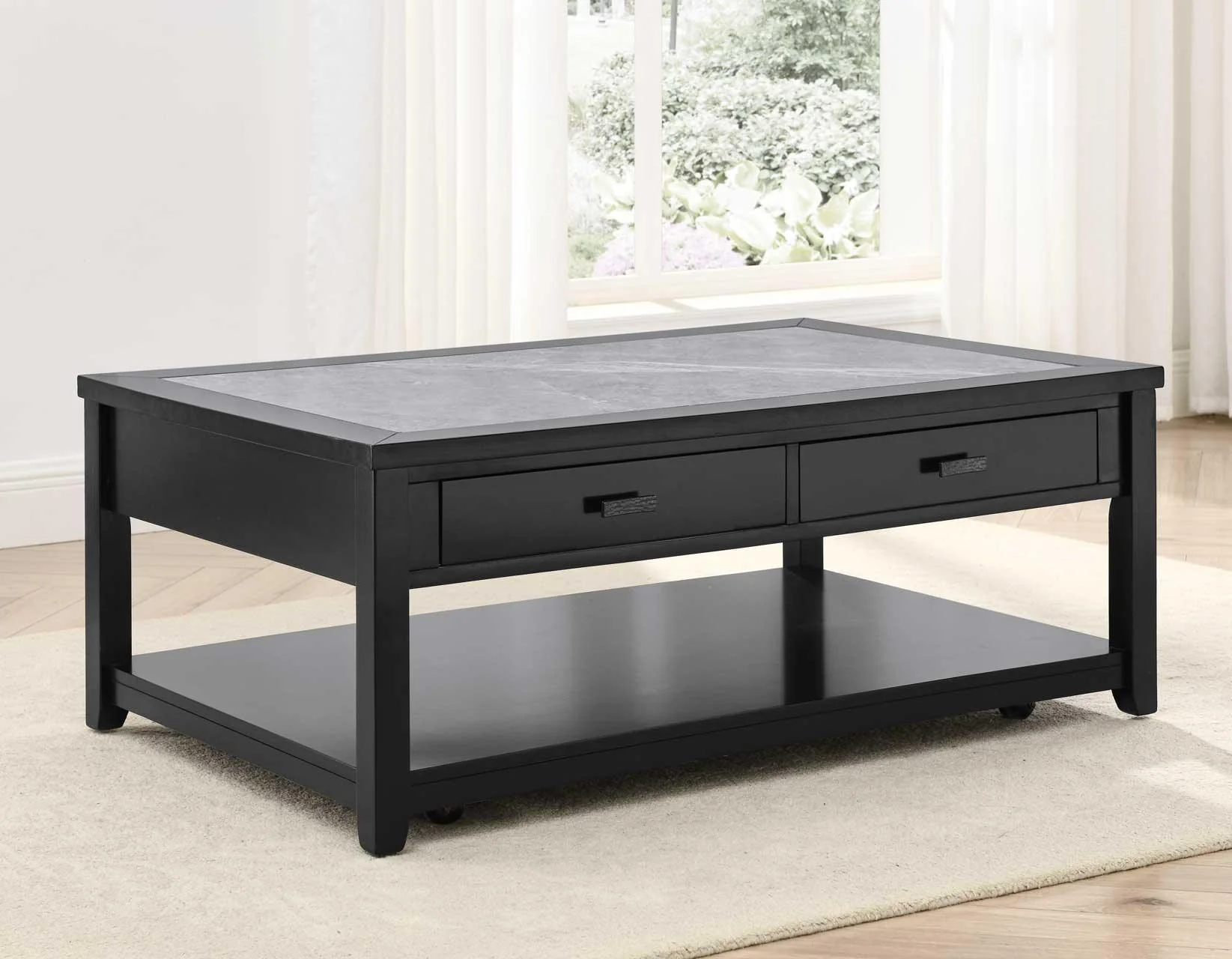 Garvine 3-Piece Sintered Stone Table Set - Image 4
