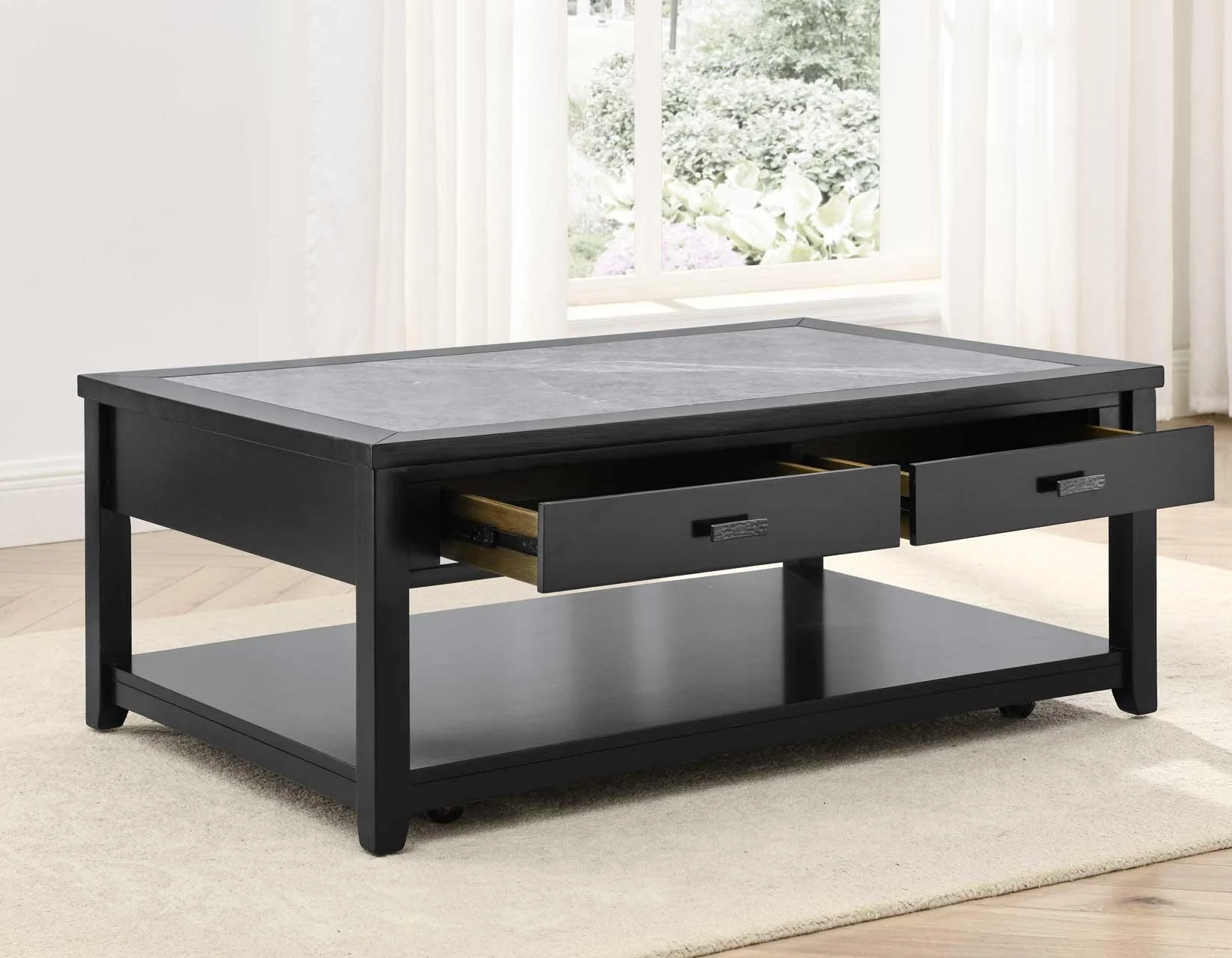Garvine 3-Piece Sintered Stone Table Set - Image 7