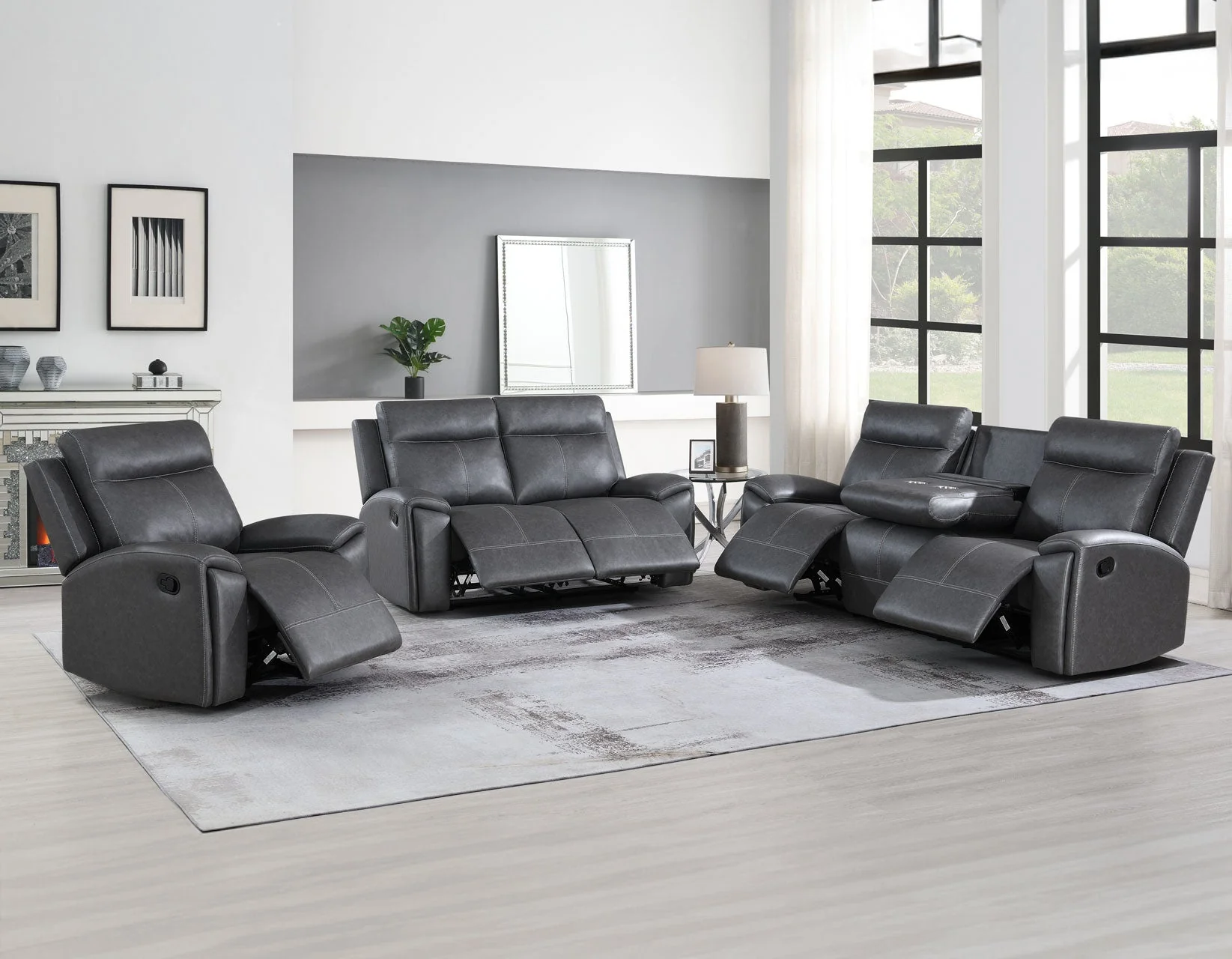 Gaston Manual Reclining Loveseat - Image 11