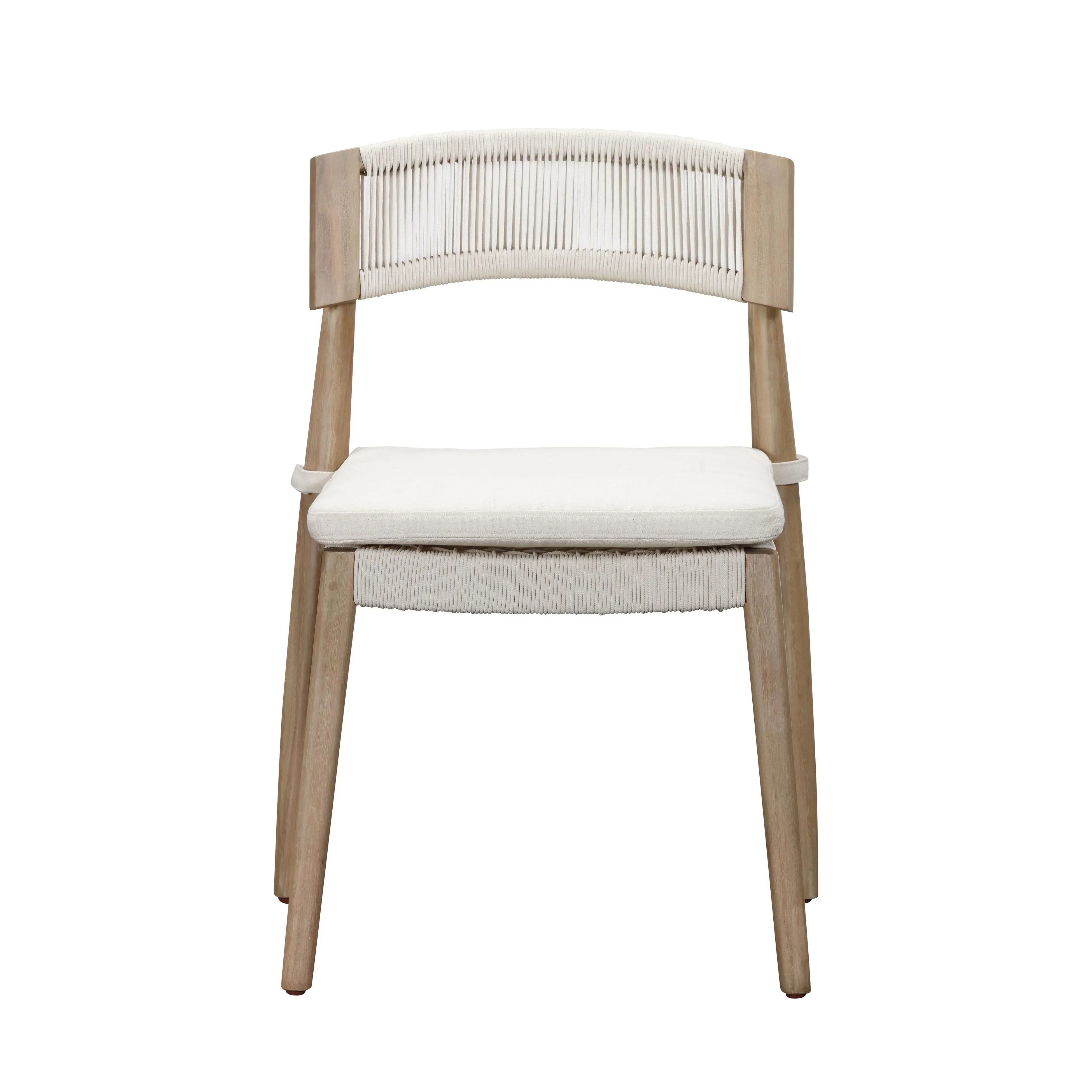 Gata Cream Outdoor Dining Chair - Set of 2 - Image 3