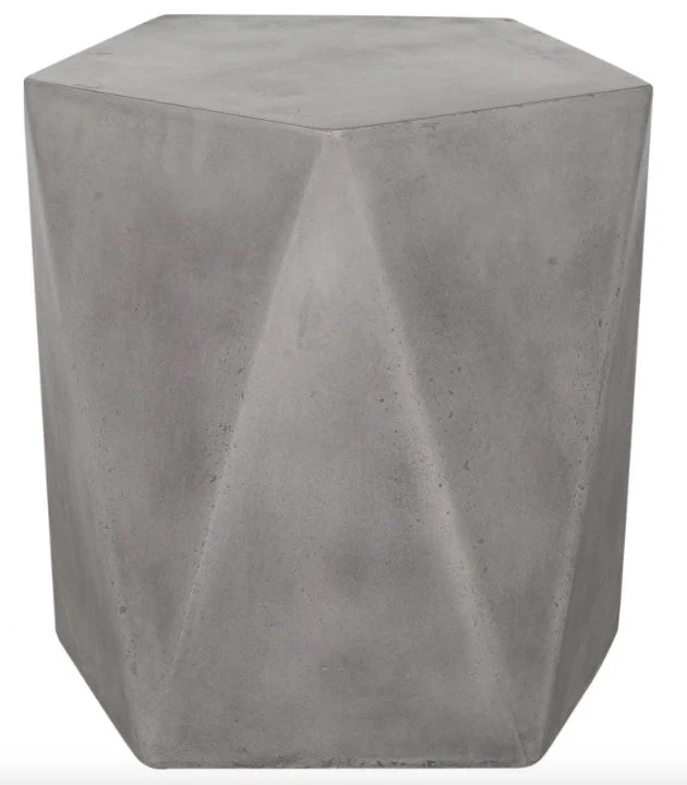 Gem Outdoor Stool Dark Grey