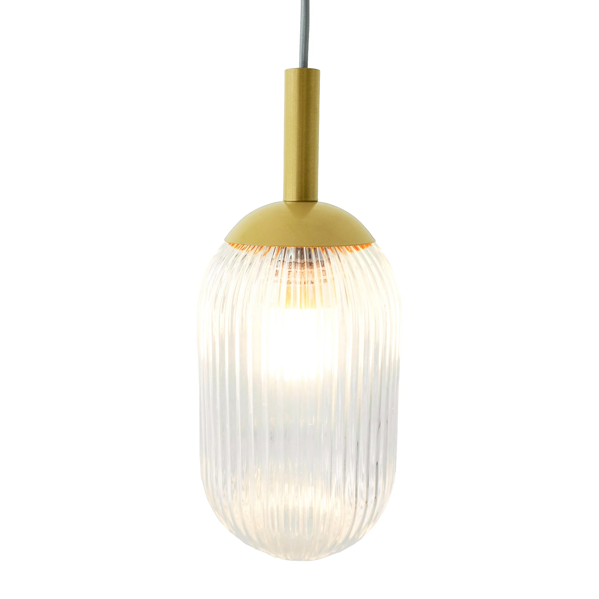 Gemma Pendant Lamp - Gold and Clear