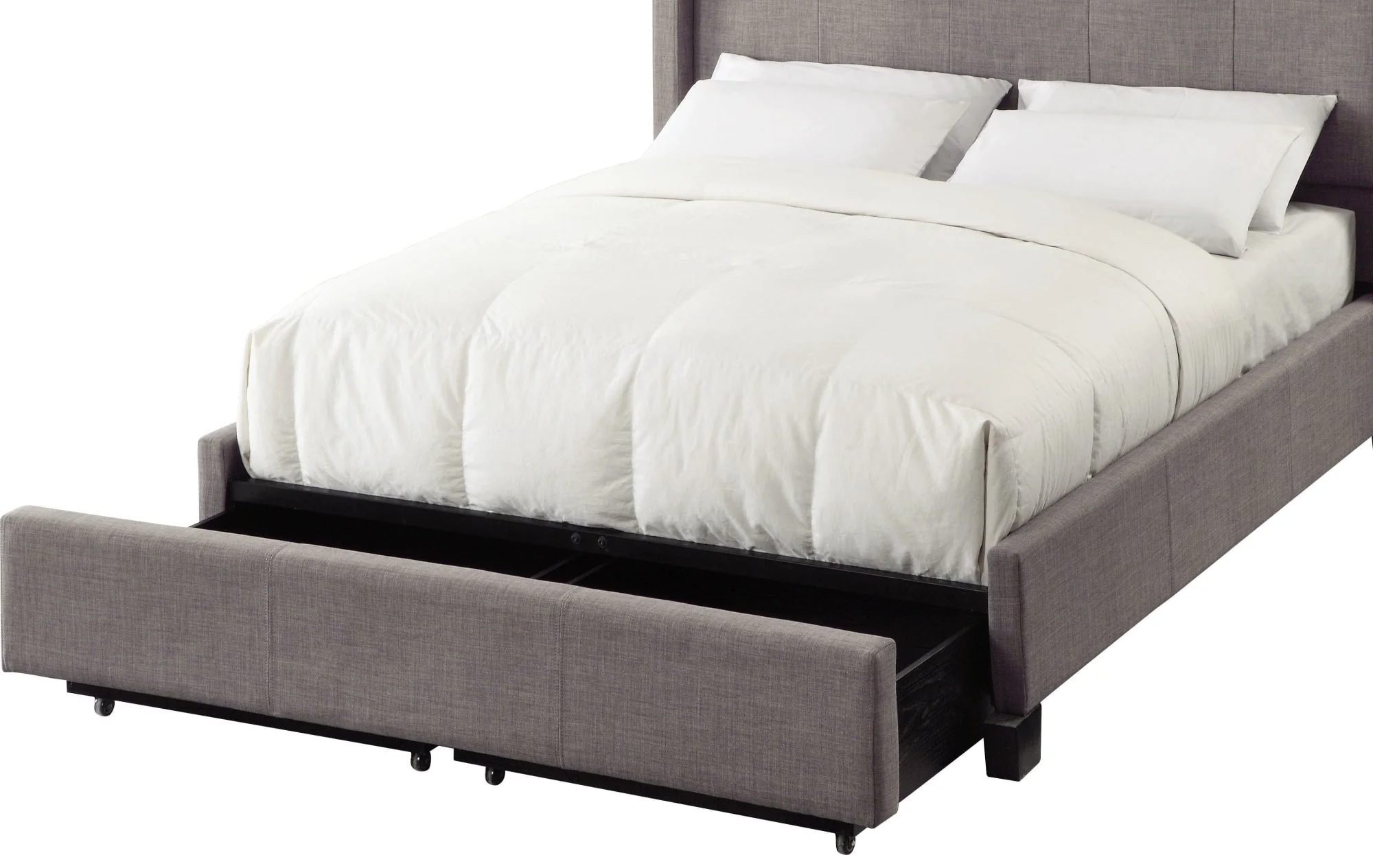 Geneva - Adona Dolphin California King Upholstered Footboard Storage Bed - Image 8