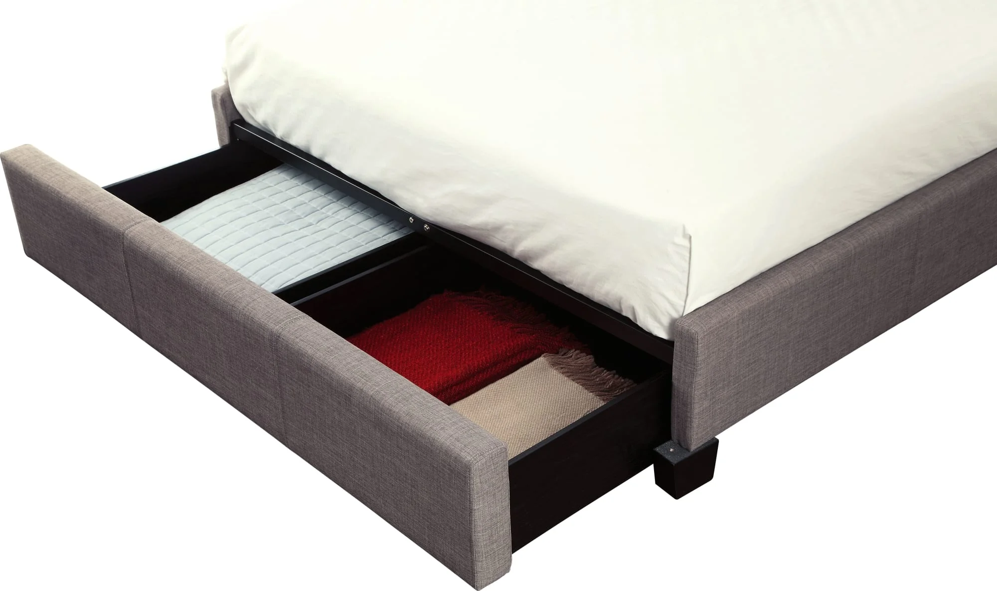Geneva - Adona Dolphin Full Upholstered Footboard Storage Bed - Image 9