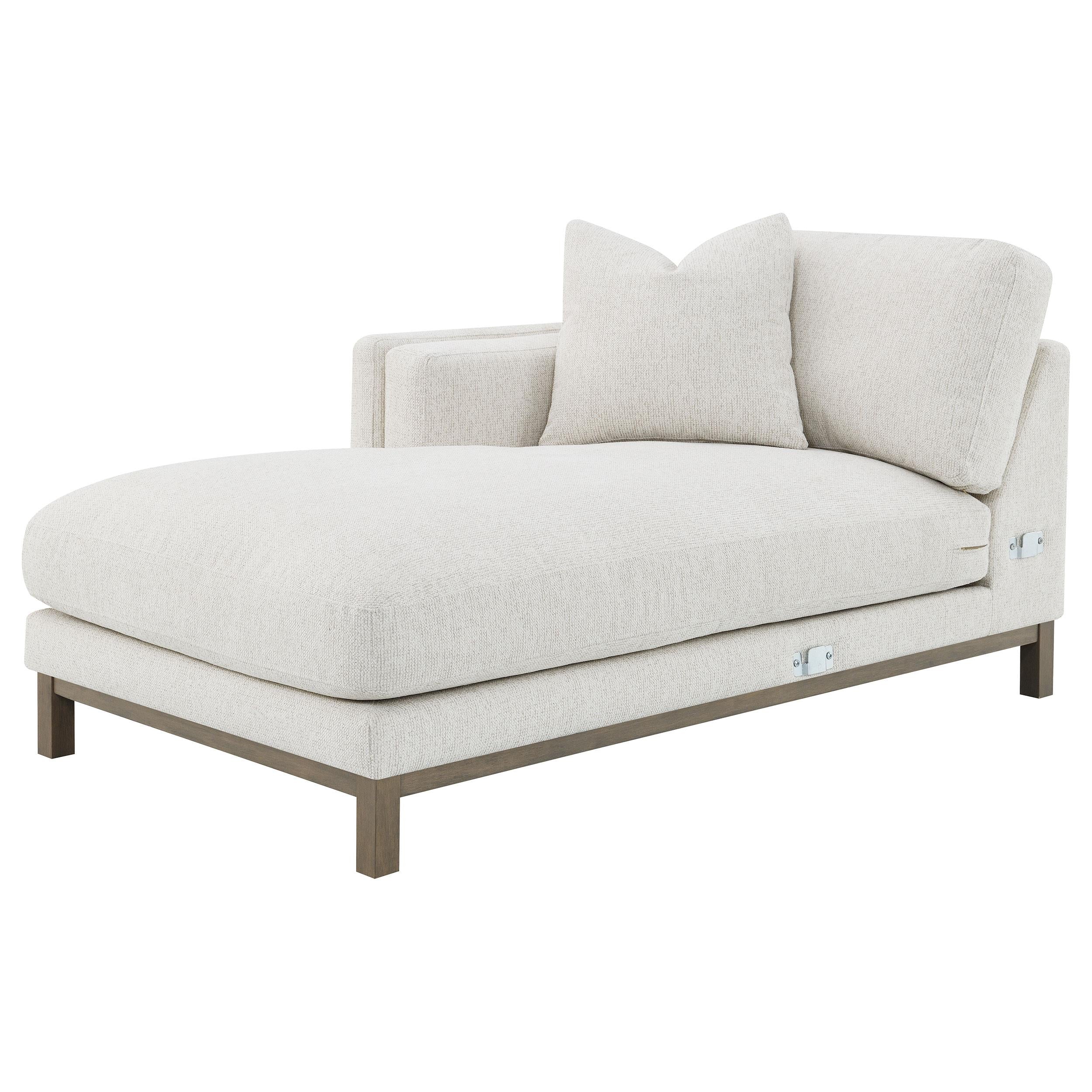 Geneva Sand Boucle Upholstered Sectional Chaise Sofa - Image 13
