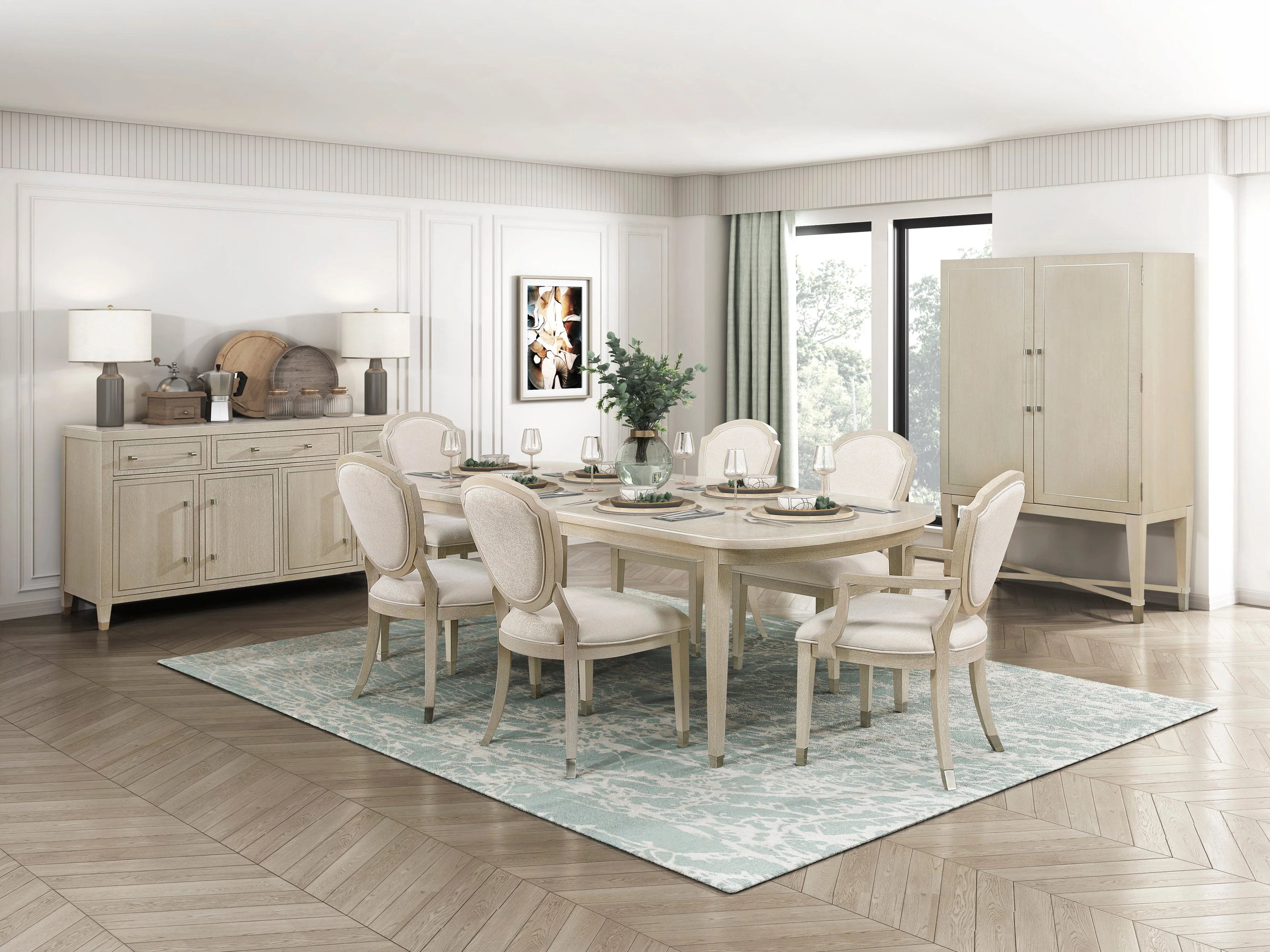 Genoa Light Oak Extendable Dining Table - Image 2