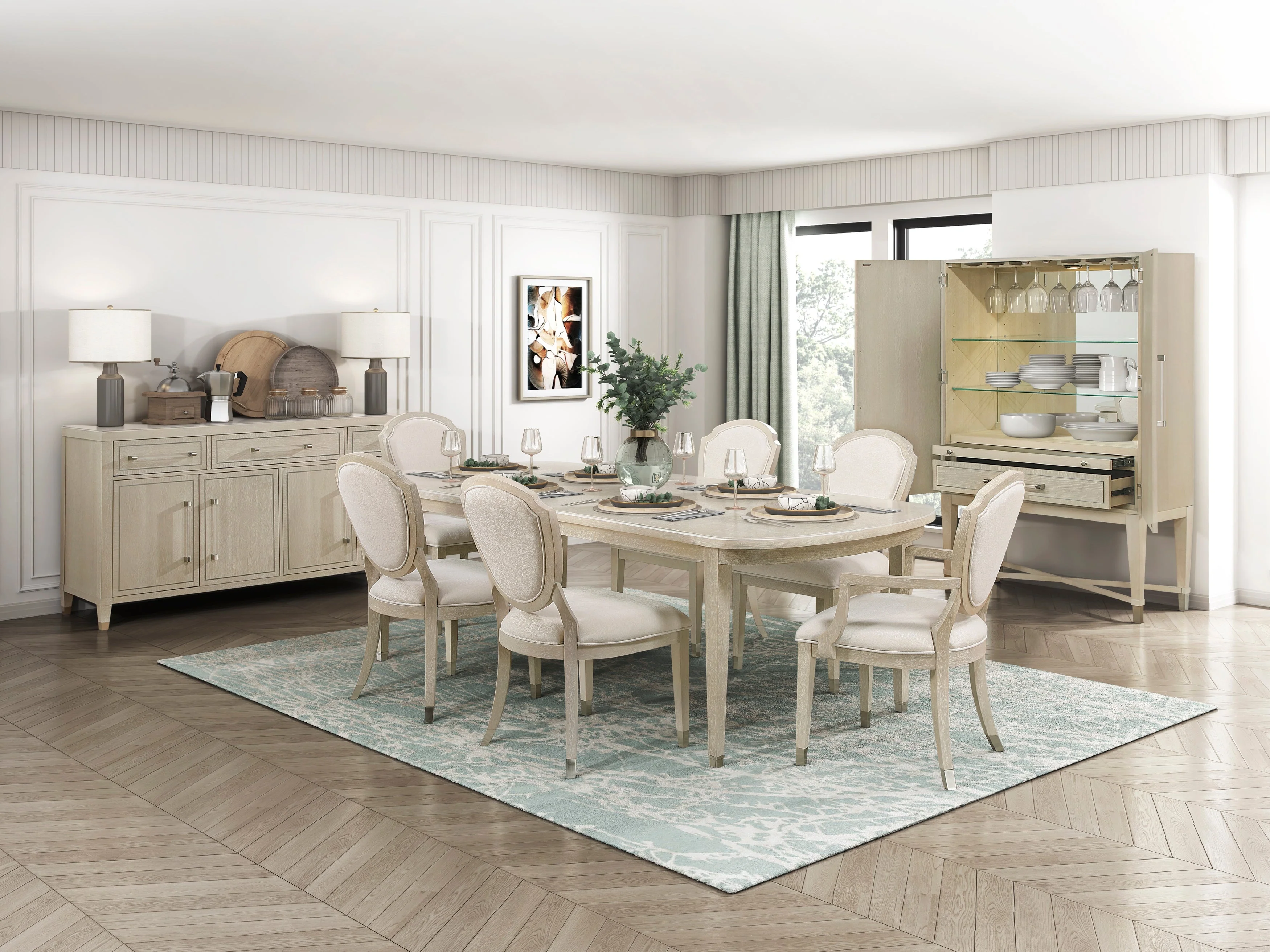 Genoa Light Oak Extendable Dining Table - Image 7