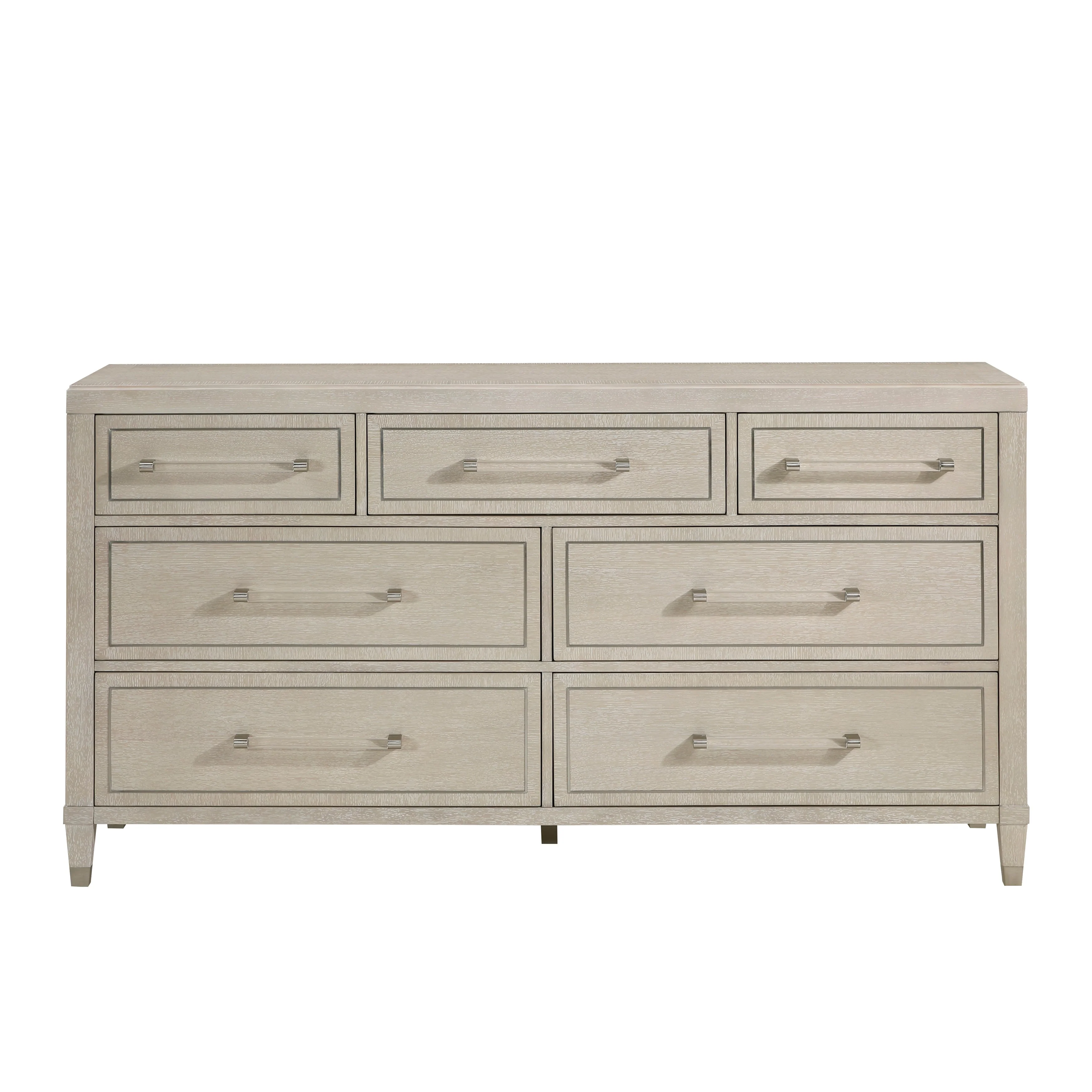 Genoa Light Oak Upholstered Storage Platform Bedroom Set - Image 13
