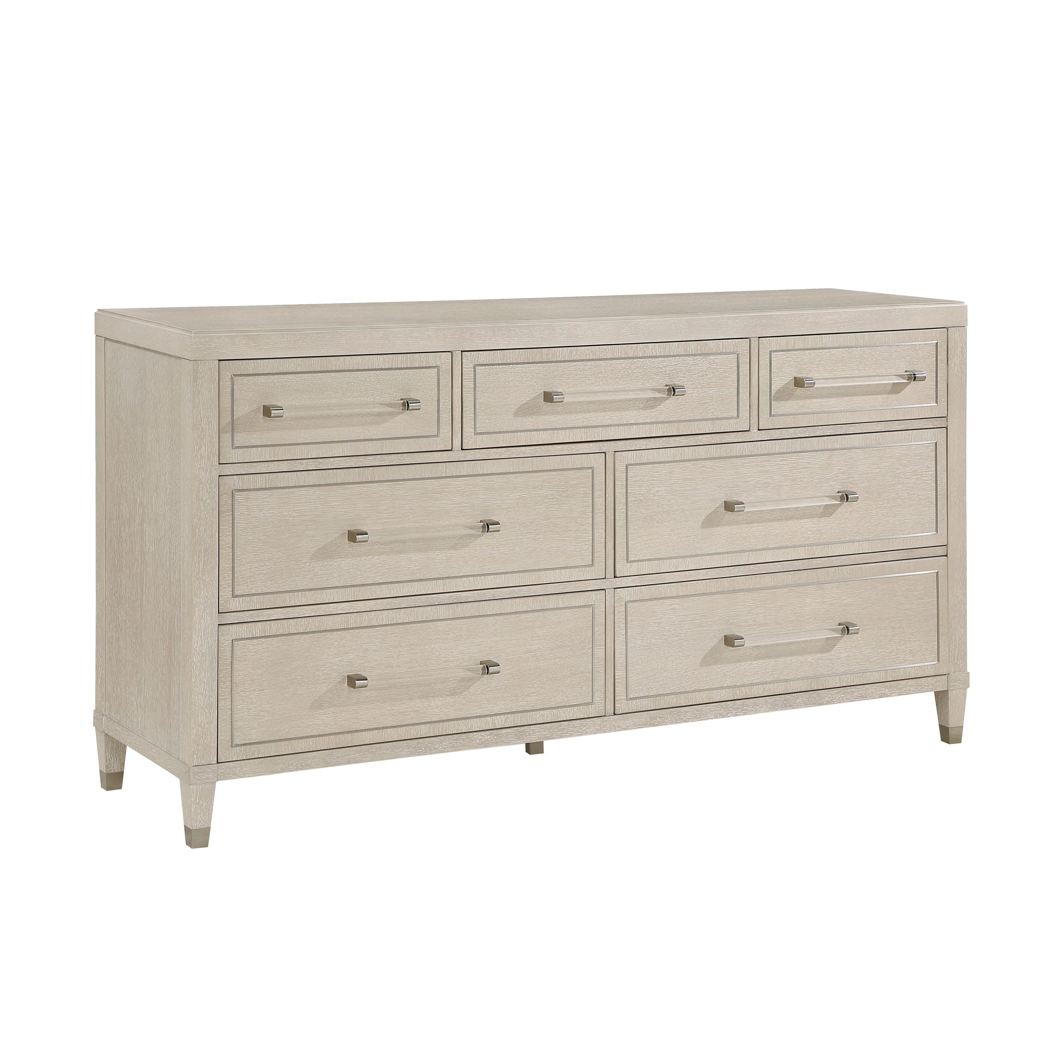 Genoa Light Oak Upholstered Storage Platform Bedroom Set - Image 14