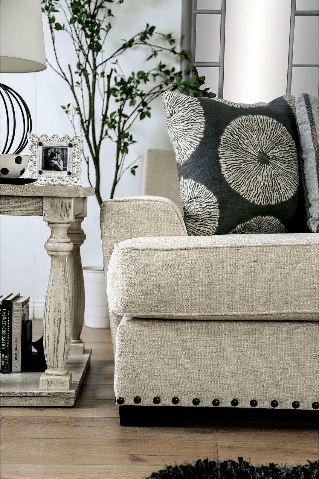 Germaine Ivory Stationary Sofa & Loveseat - Image 4