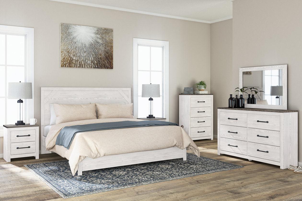 Gerridan White/Gray King Panel Bed - Image 6