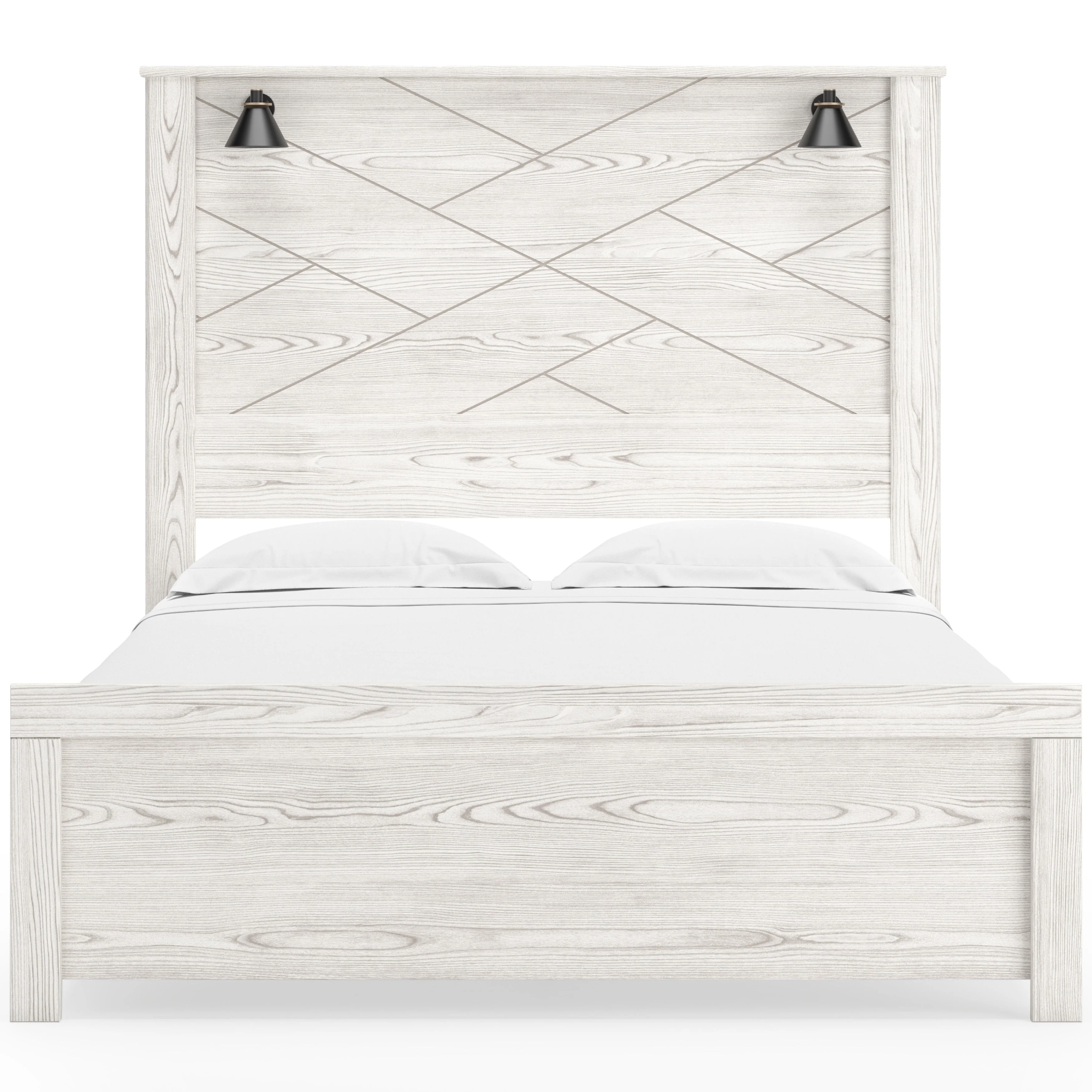 Gerridan White/Gray LED Panel Bedroom Set - Image 5