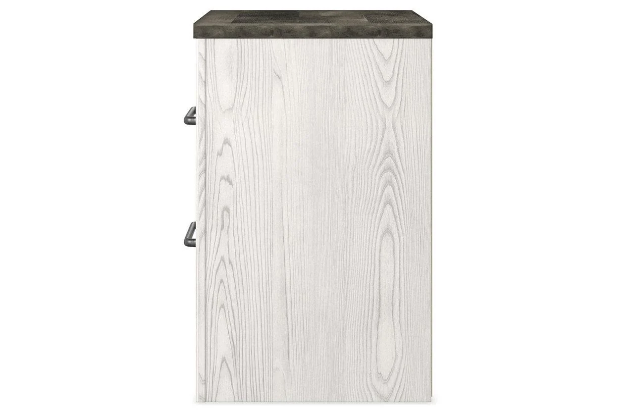 Gerridan White/Gray Nightstand - Image 4