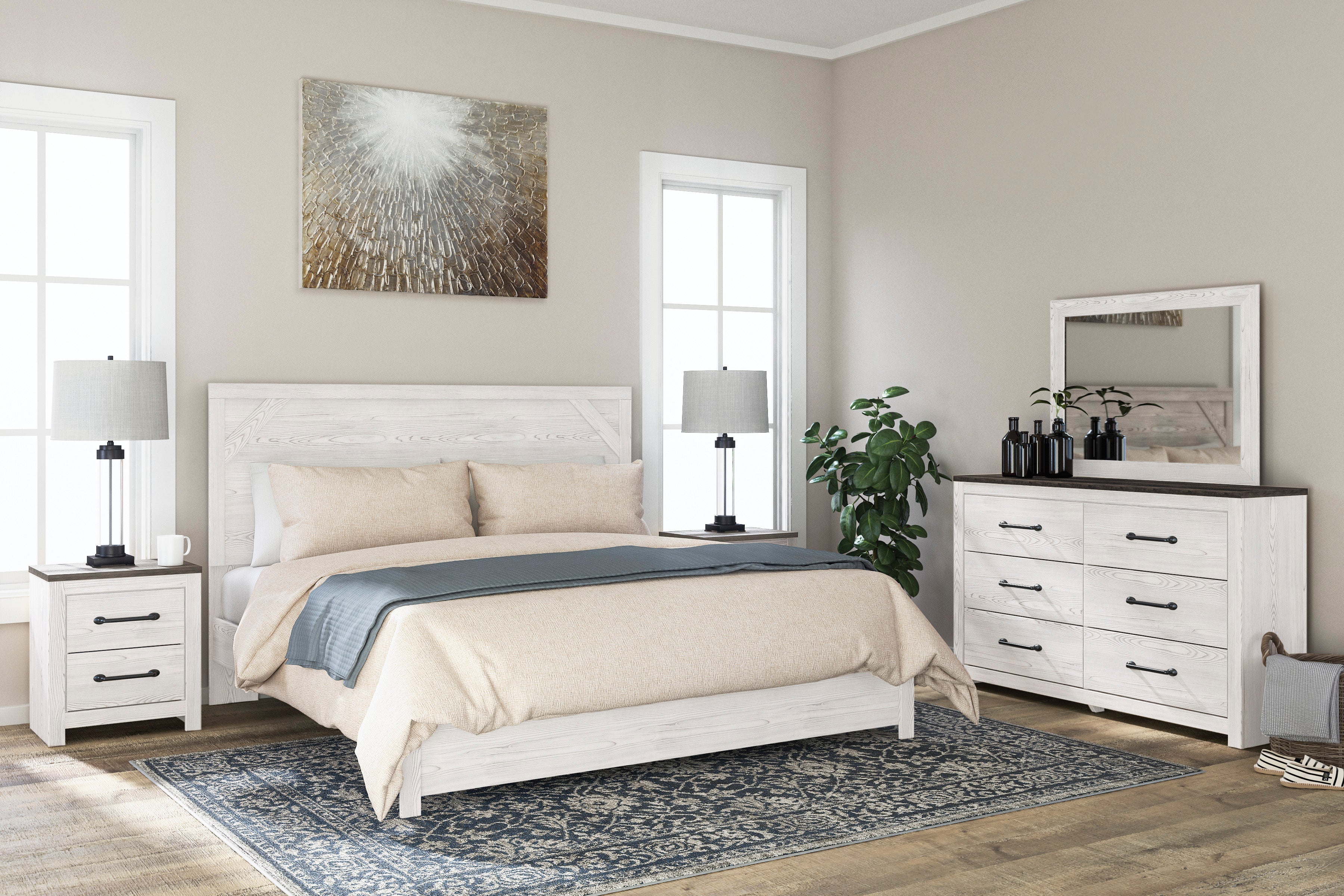 Gerridan White/Gray Panel Bedroom Set - Image 3