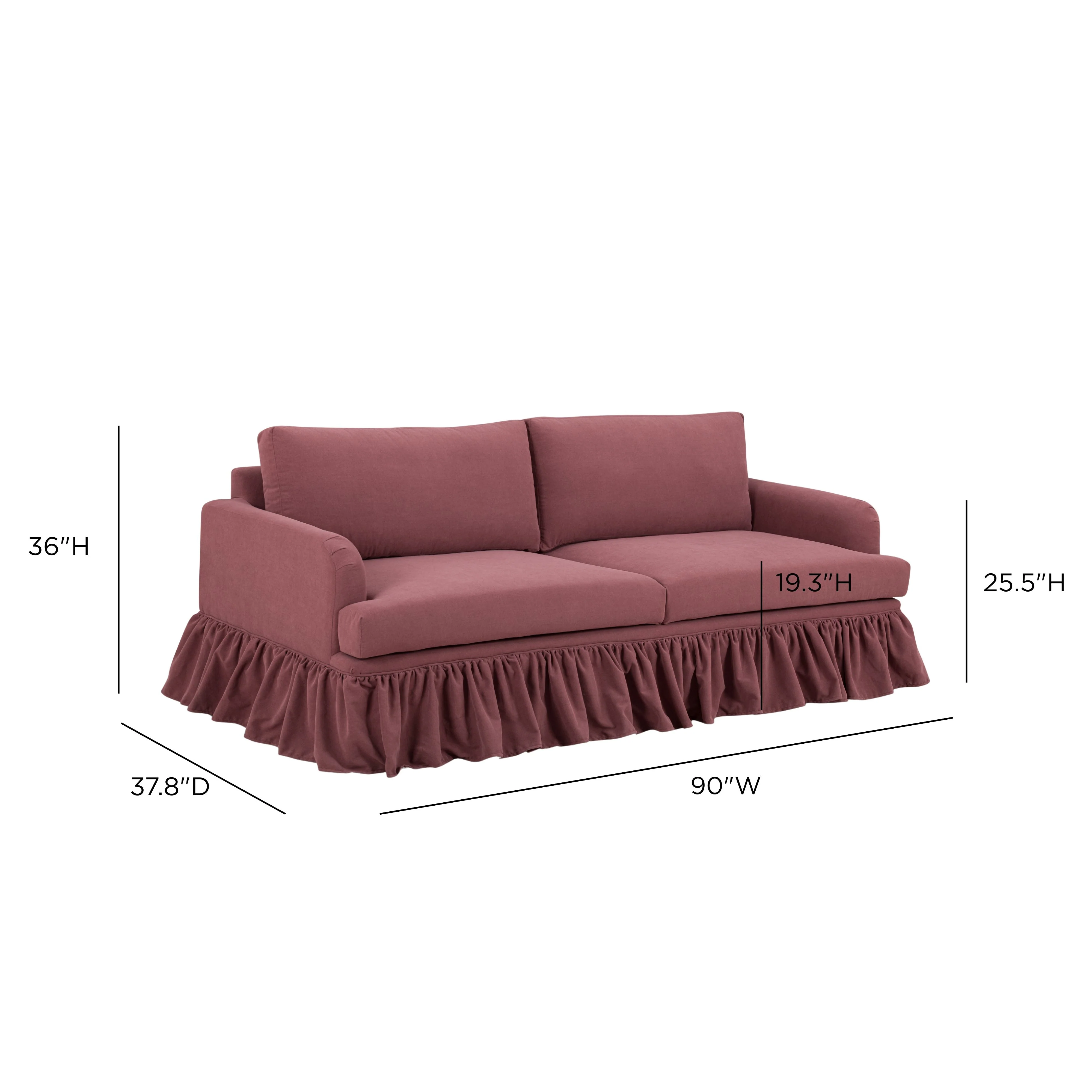 Gertrude Upcycled Performance Fabric Sofa - Image 12