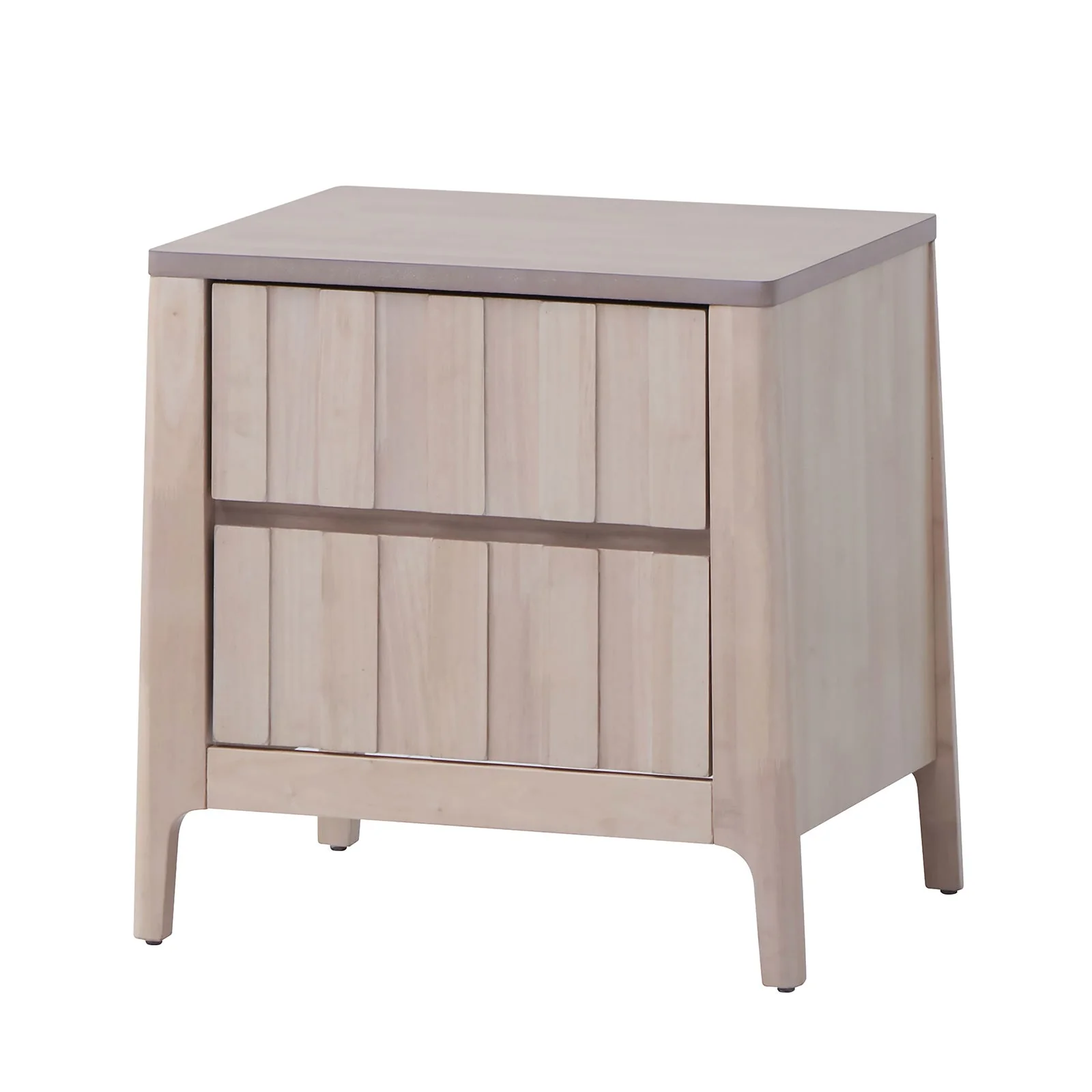 Gervais White Wash Night Stand